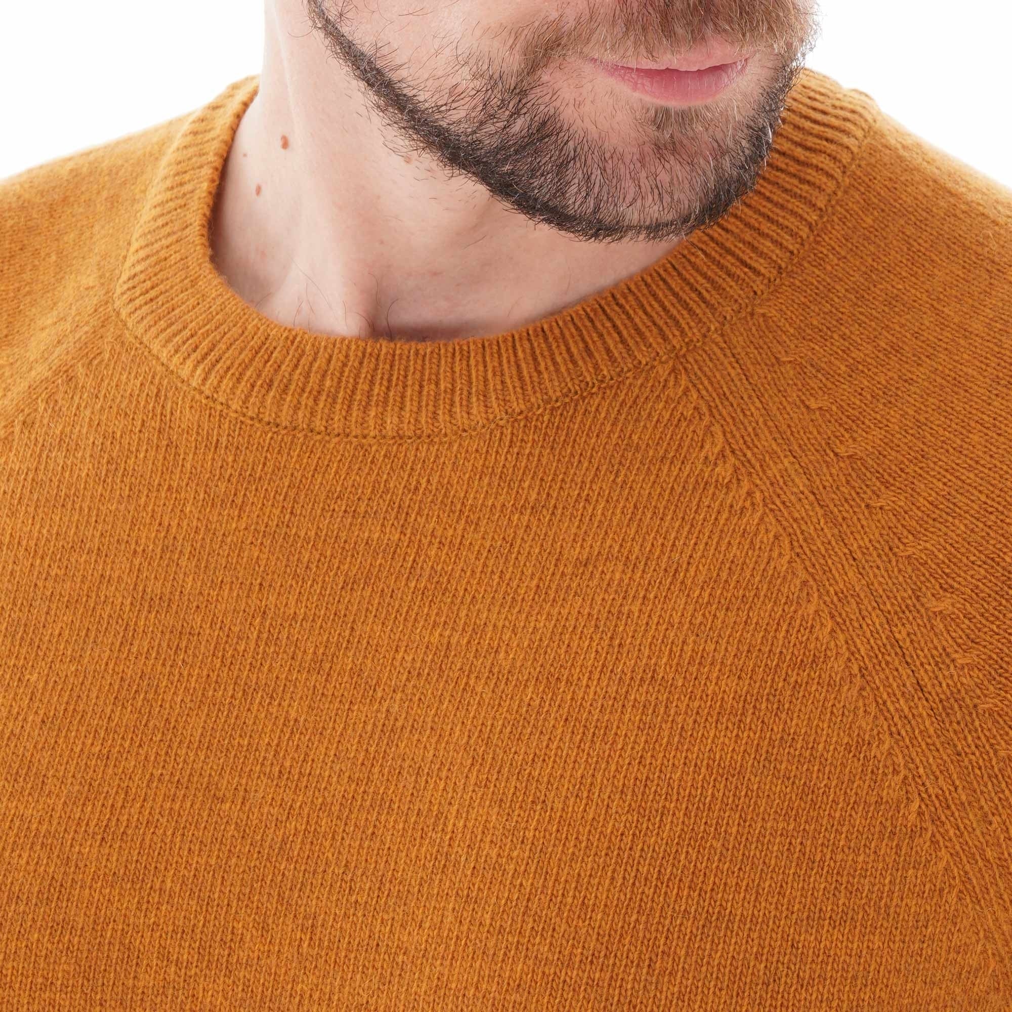 Barbour Beacon Lambswool Crew Neck Sweater - Copper