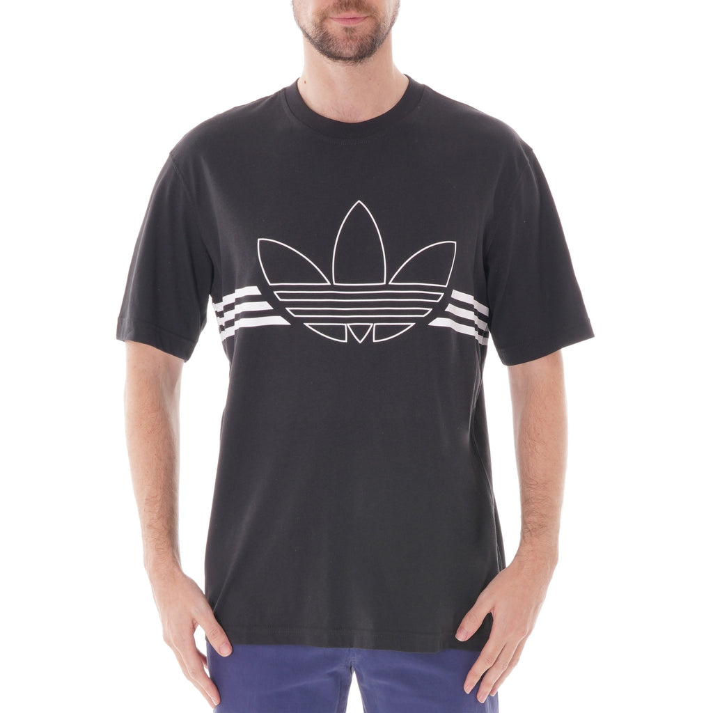 Adidas Originals Outline Trefoil T-Shirt - Black