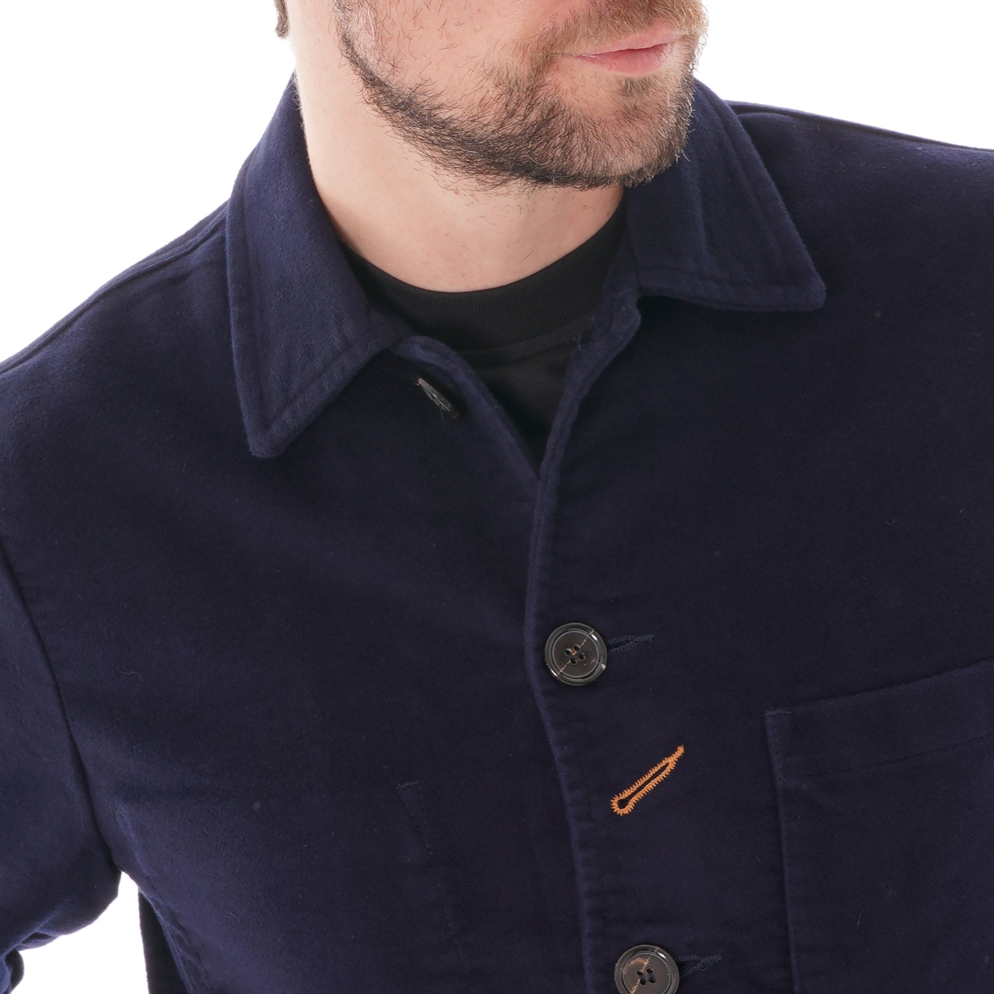 Universal Works Moleskin Bakers Jacket - Navy