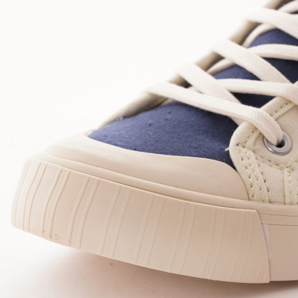 Colchester Rubber Co. National Treasure Contrast High Top - Navy/Ecru