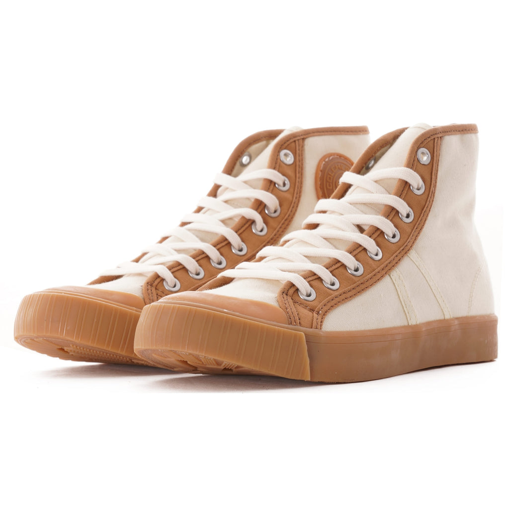 Colchester Rubber Co. National Treasure Contrast High Top - Ecru/Deadgrass