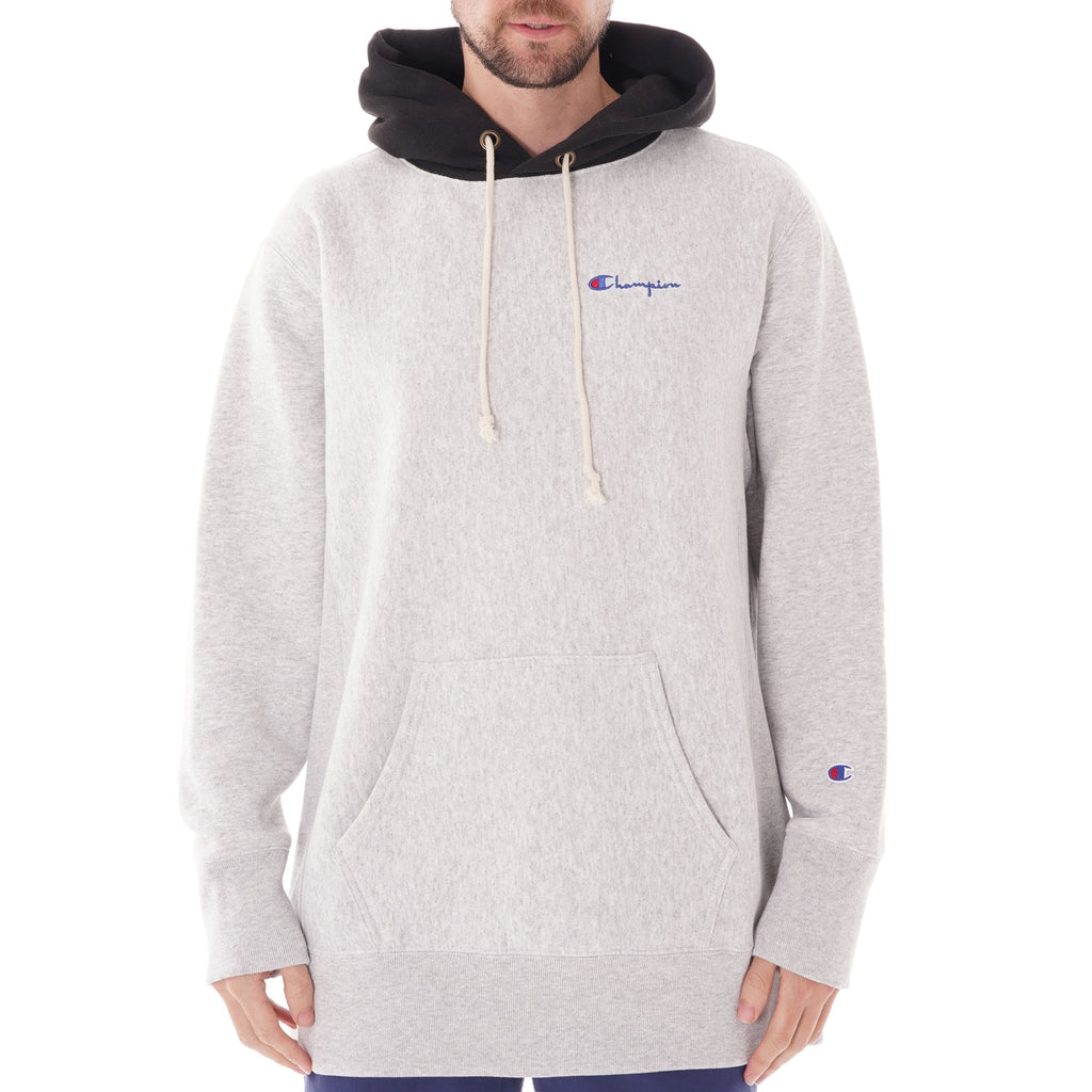 Champion Oversized Contrast Hoodie - Grey