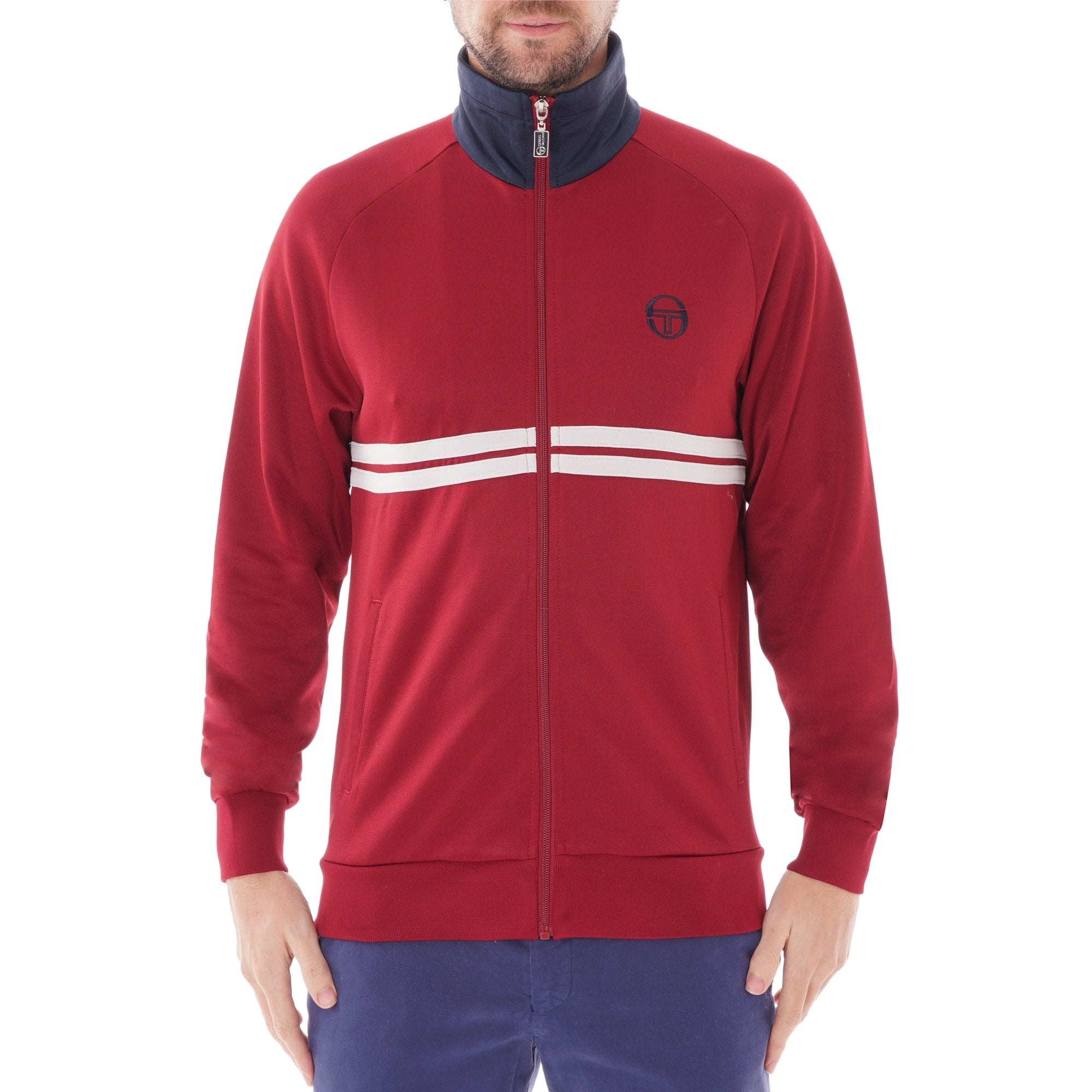 Sergio Tacchini Dallas Track Top - Merlot & Navy