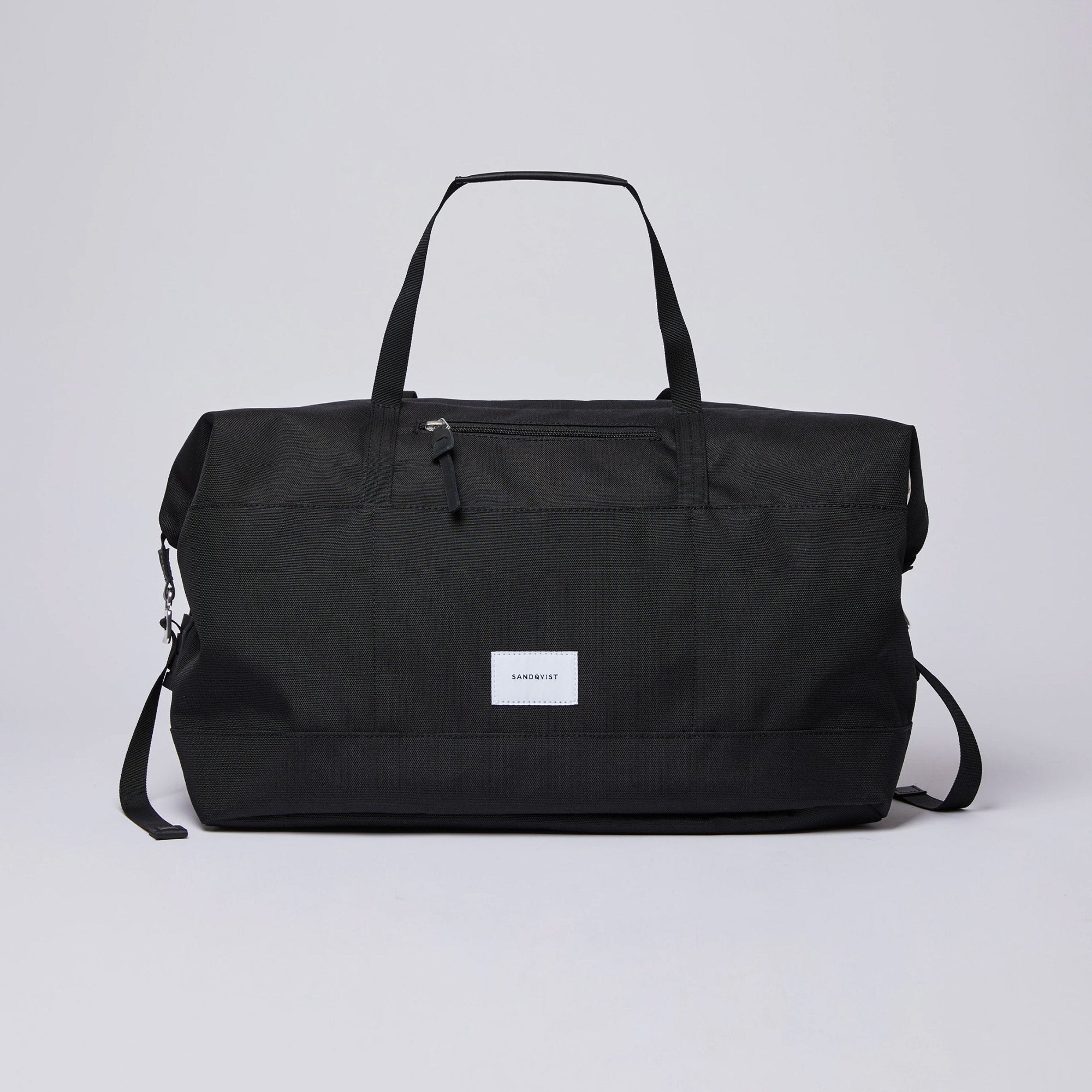 Sandqvist Milton Holdall Bag - Black with black leather