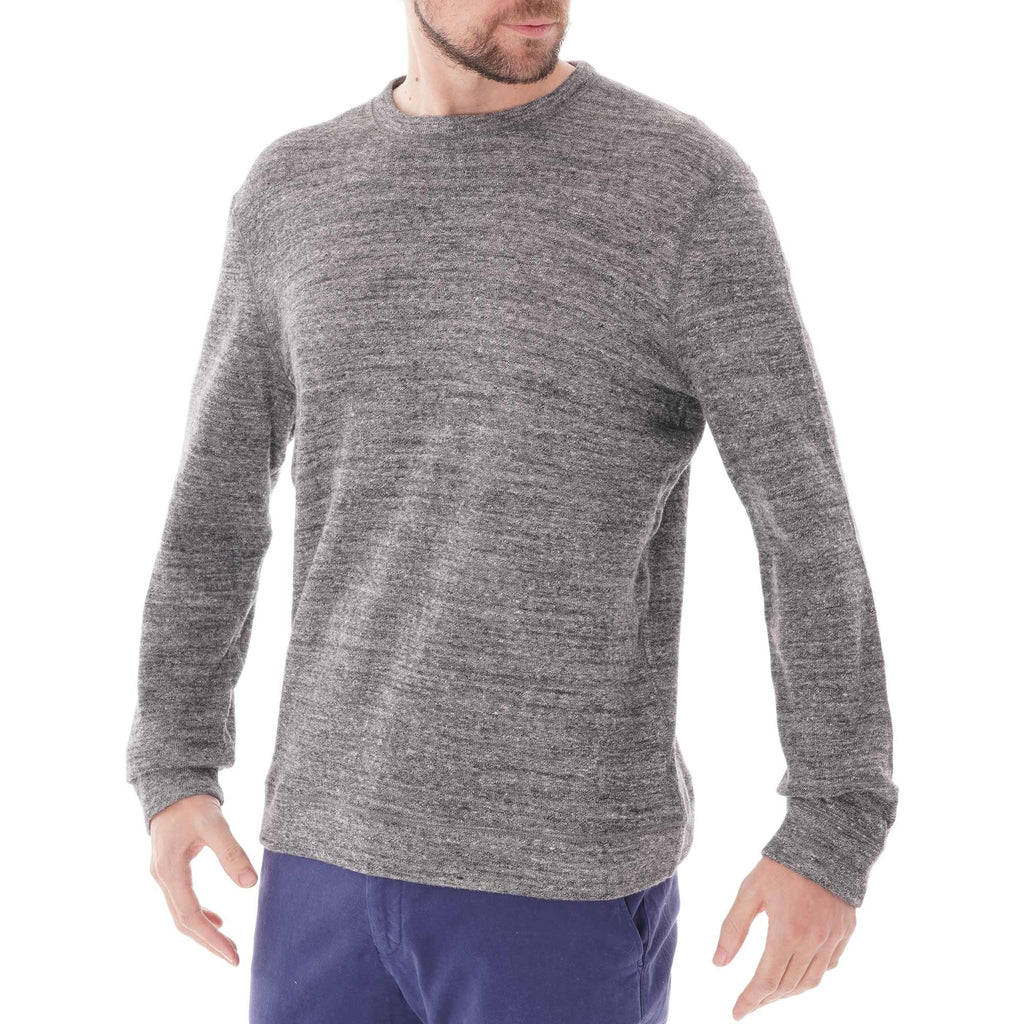 Naked and Famous Denim Slim Crewneck - Charcoal