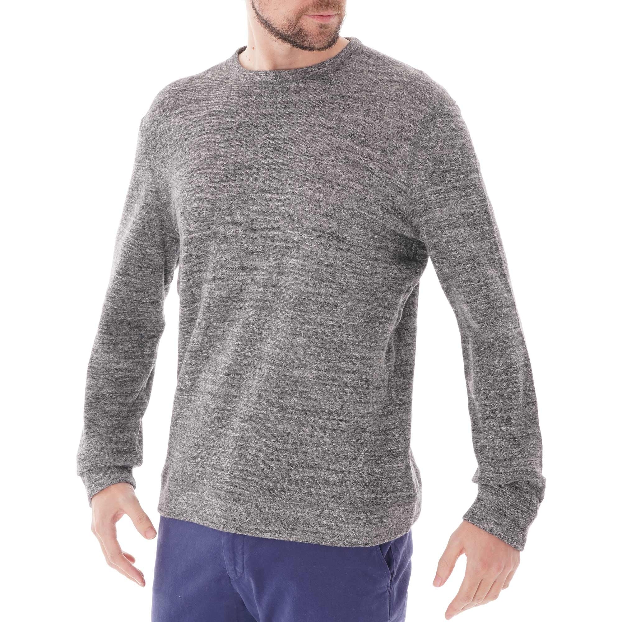 Naked and Famous Denim Slim Crewneck - Charcoal