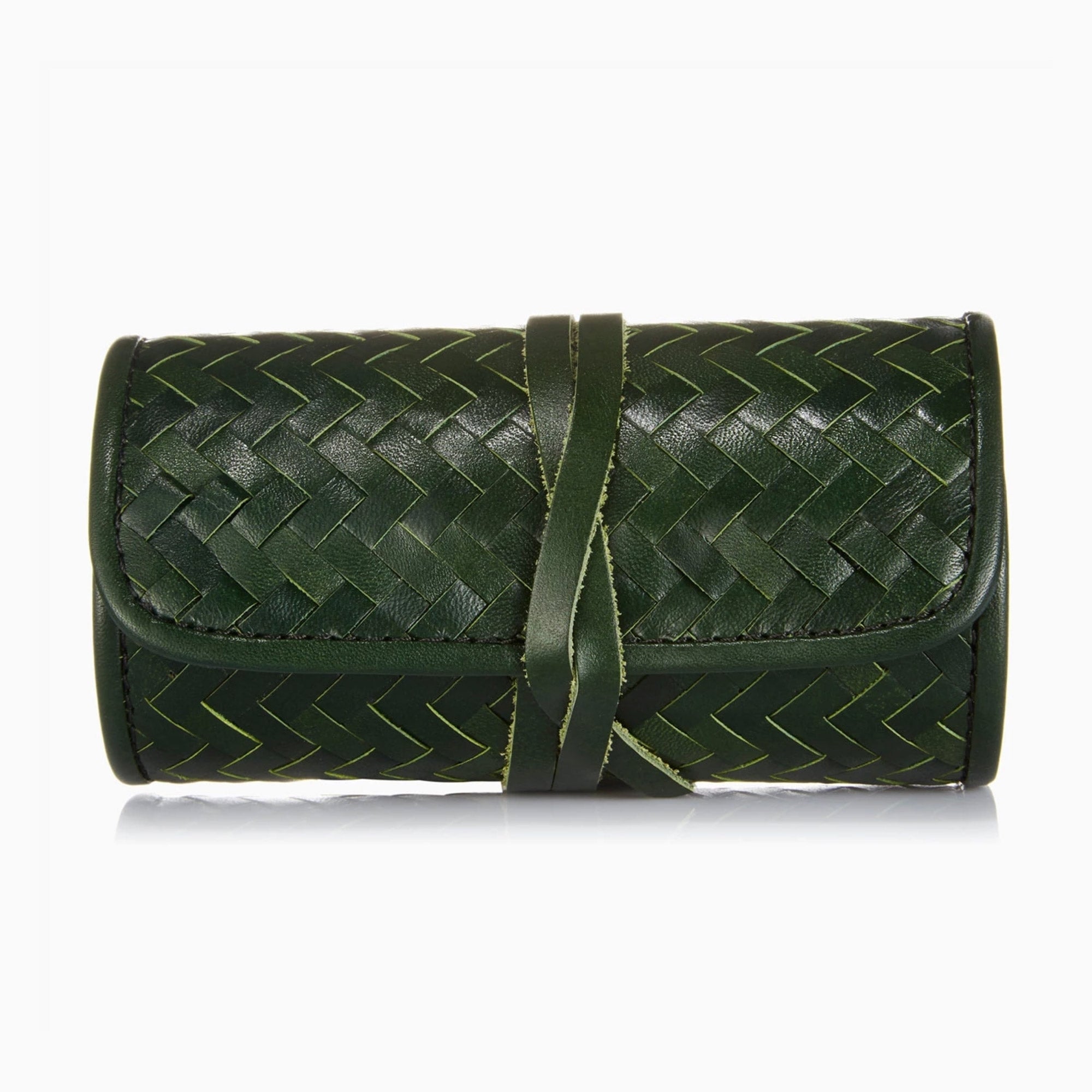 MANTIDY Herringbone Grooming Roll - Racing Green