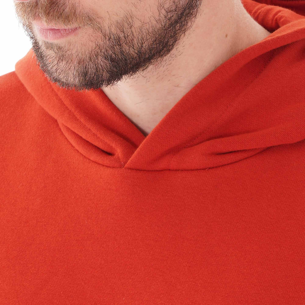 Emporio Armani Hooded Sweatshirt With Embroidered Eagle - Ginger