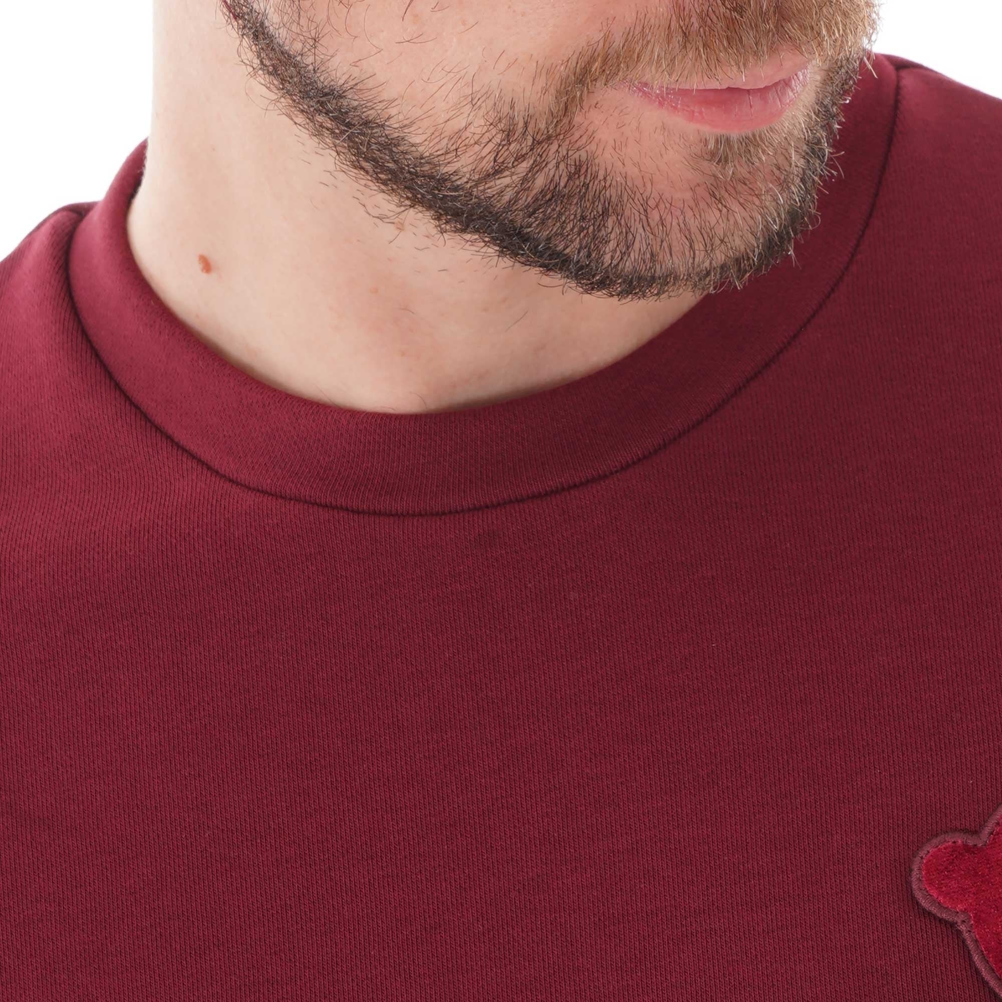 Emporio Armani Manga Bear Sweatshirt With Breast Pocket - Bordeaux