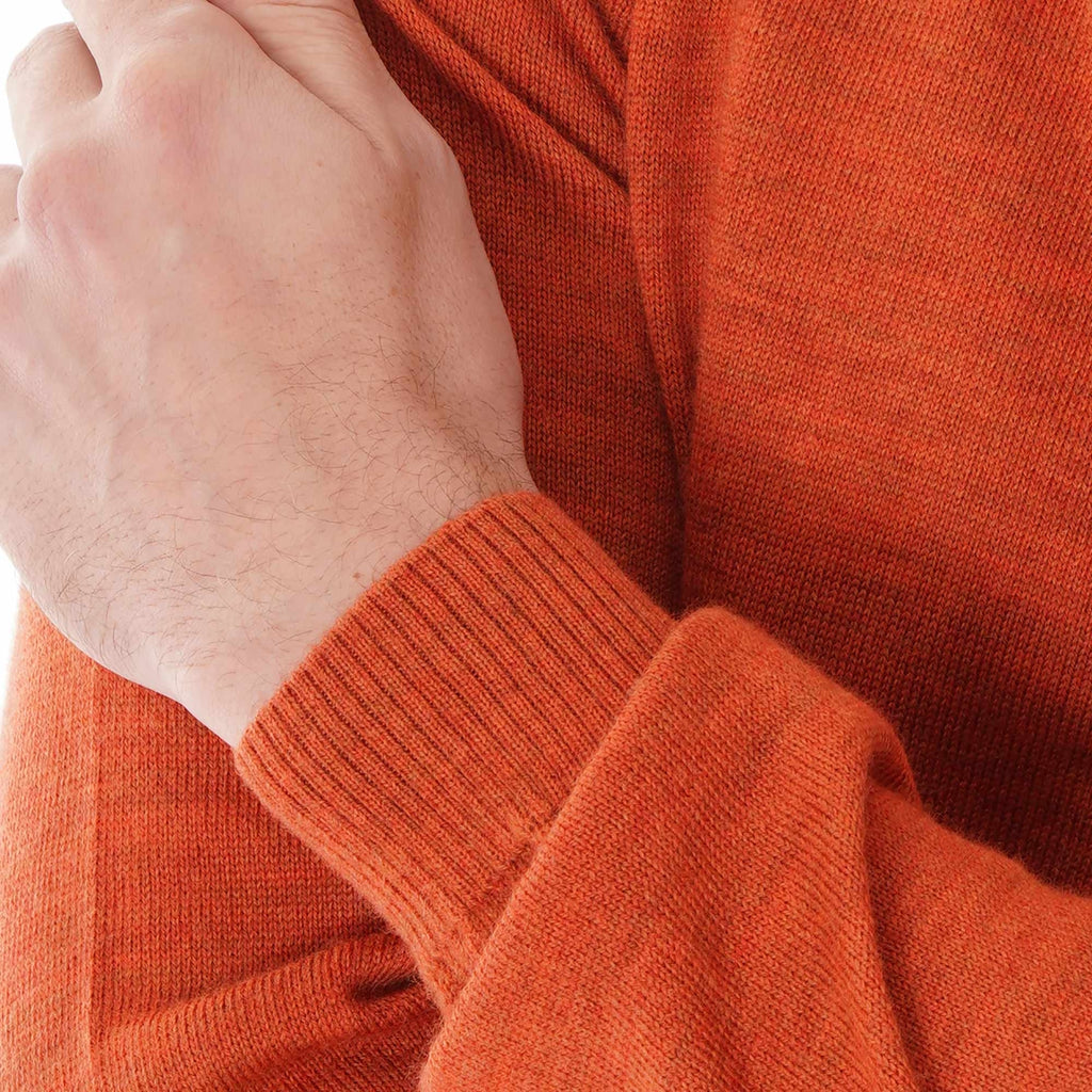None Of The Above Knitted Half Zip - Orange