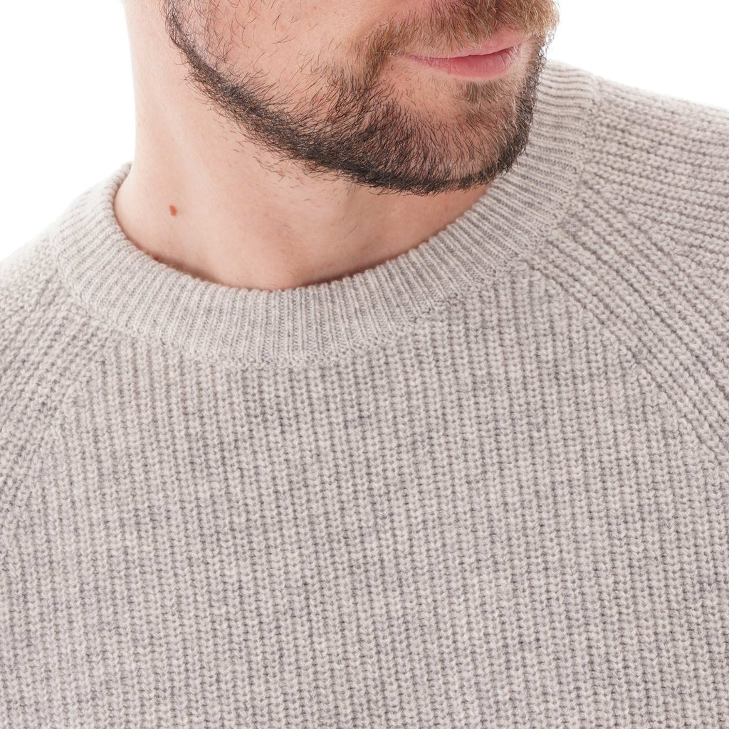 Barbour Manor Crew Neck Sweater - Light Grey