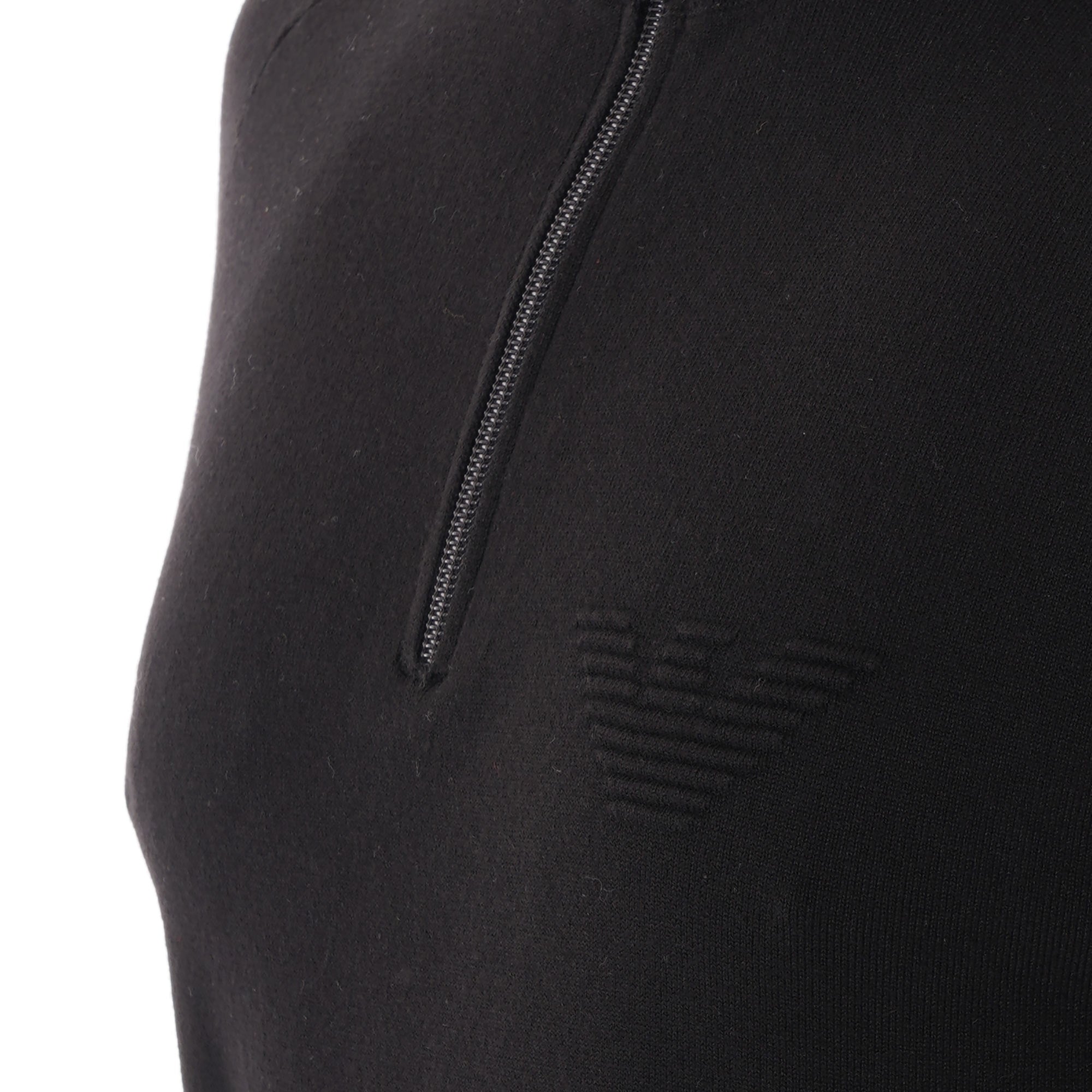 Emporio Armani Quarter-Zip Knit Sweater - Black