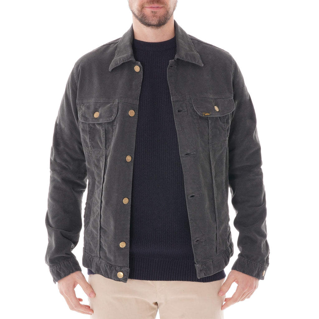 Lois Jeans Tejana Thin Corduroy Jacket - Charcoal
