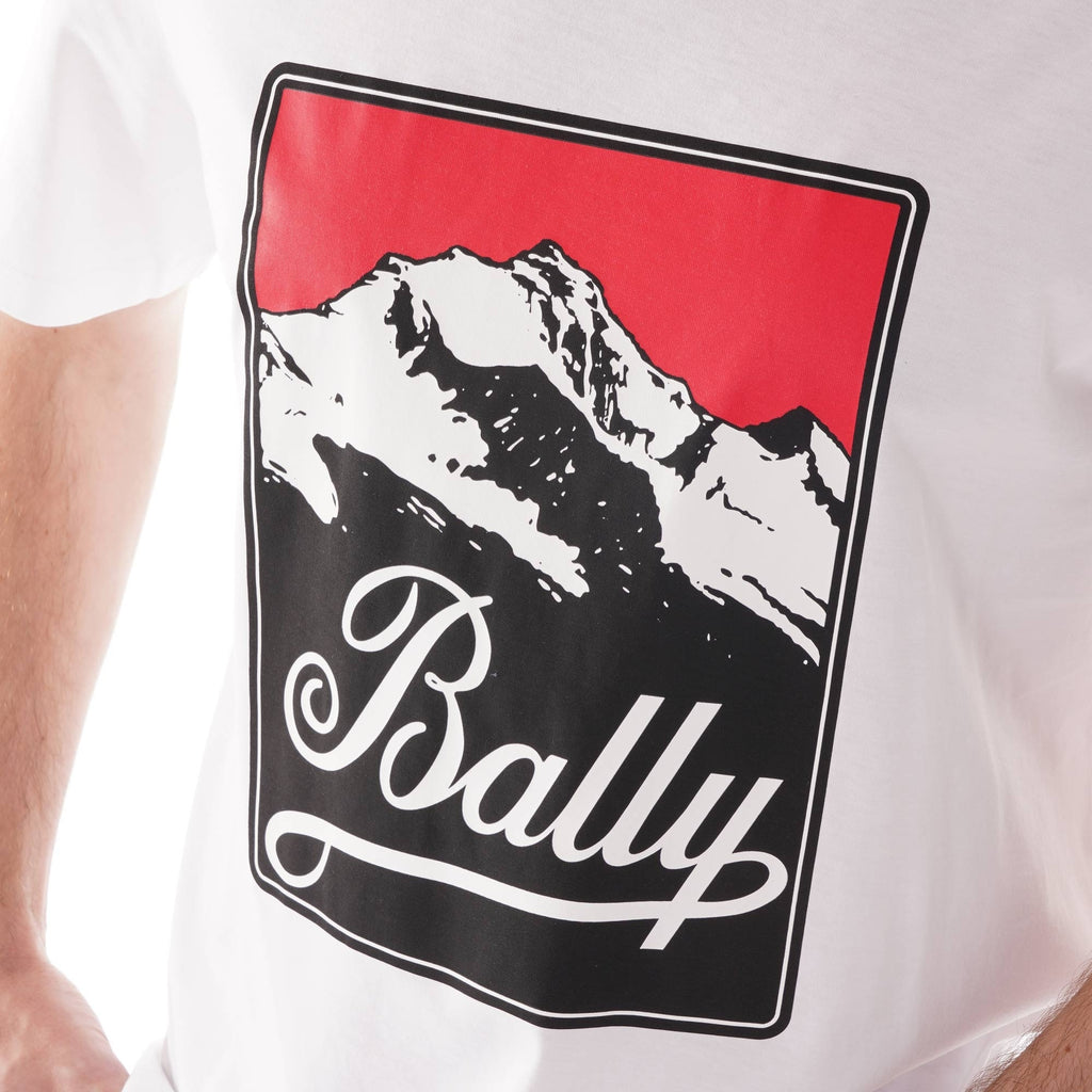Bally Mountain Motif T-shirt - White