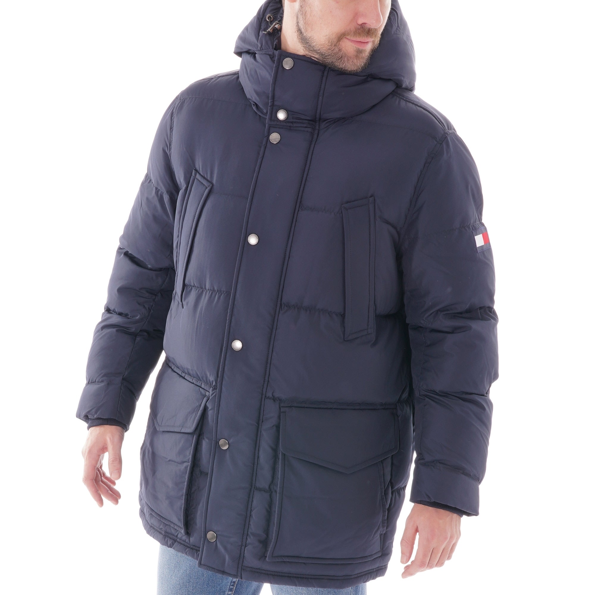 Tommy Hilfiger Hooded Parka - Sky Captain