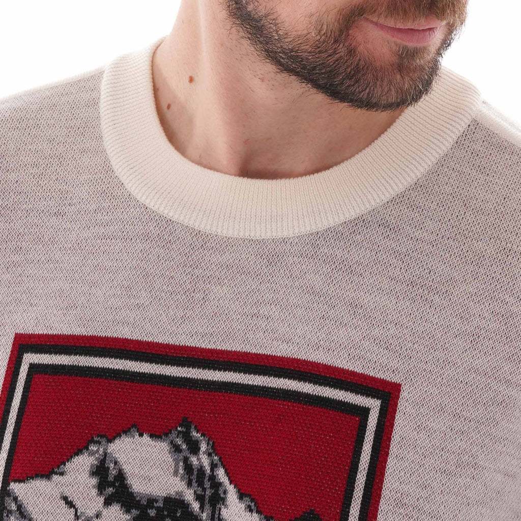 Bally Wool Jacquard Sweater - Bone
