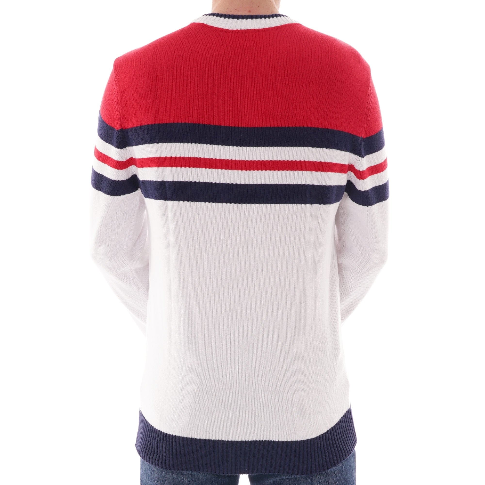 Fila Vintage SIRO Jumper - White and Chinese Red