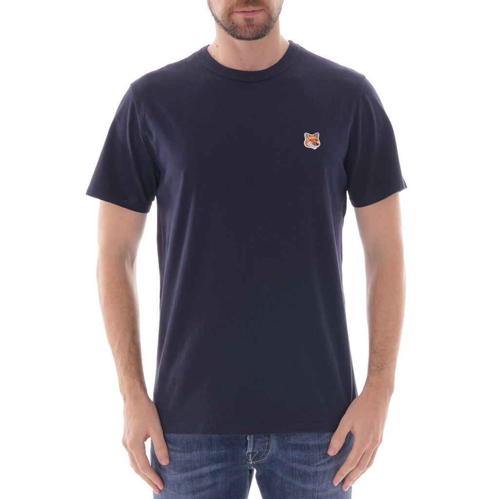 Maison Kitsune Fox Head Patch T-Shirt - Navy