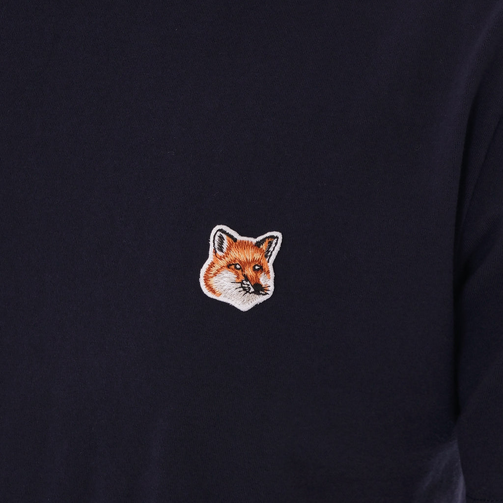 Maison Kitsune Fox Head Patch T-Shirt - Navy