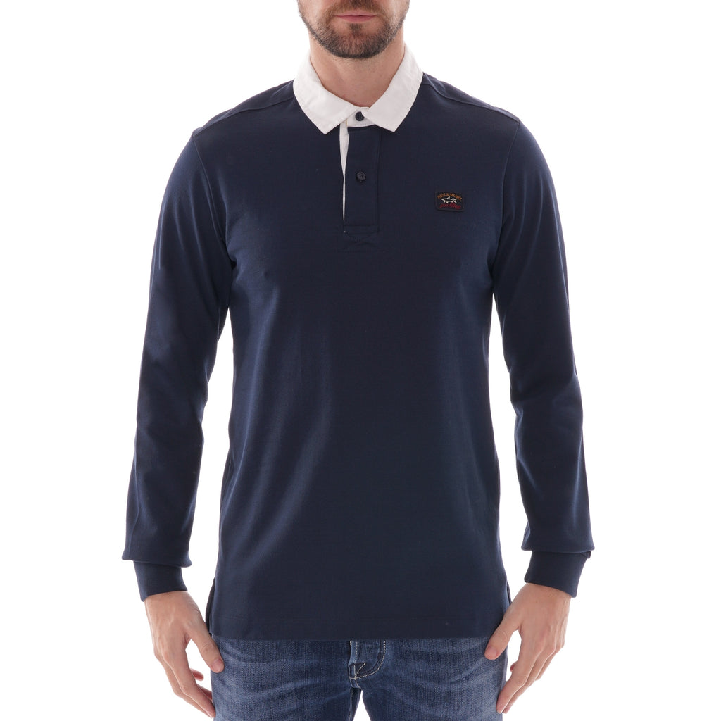 Paul and Shark Yachting Rugby Shirt- Navy