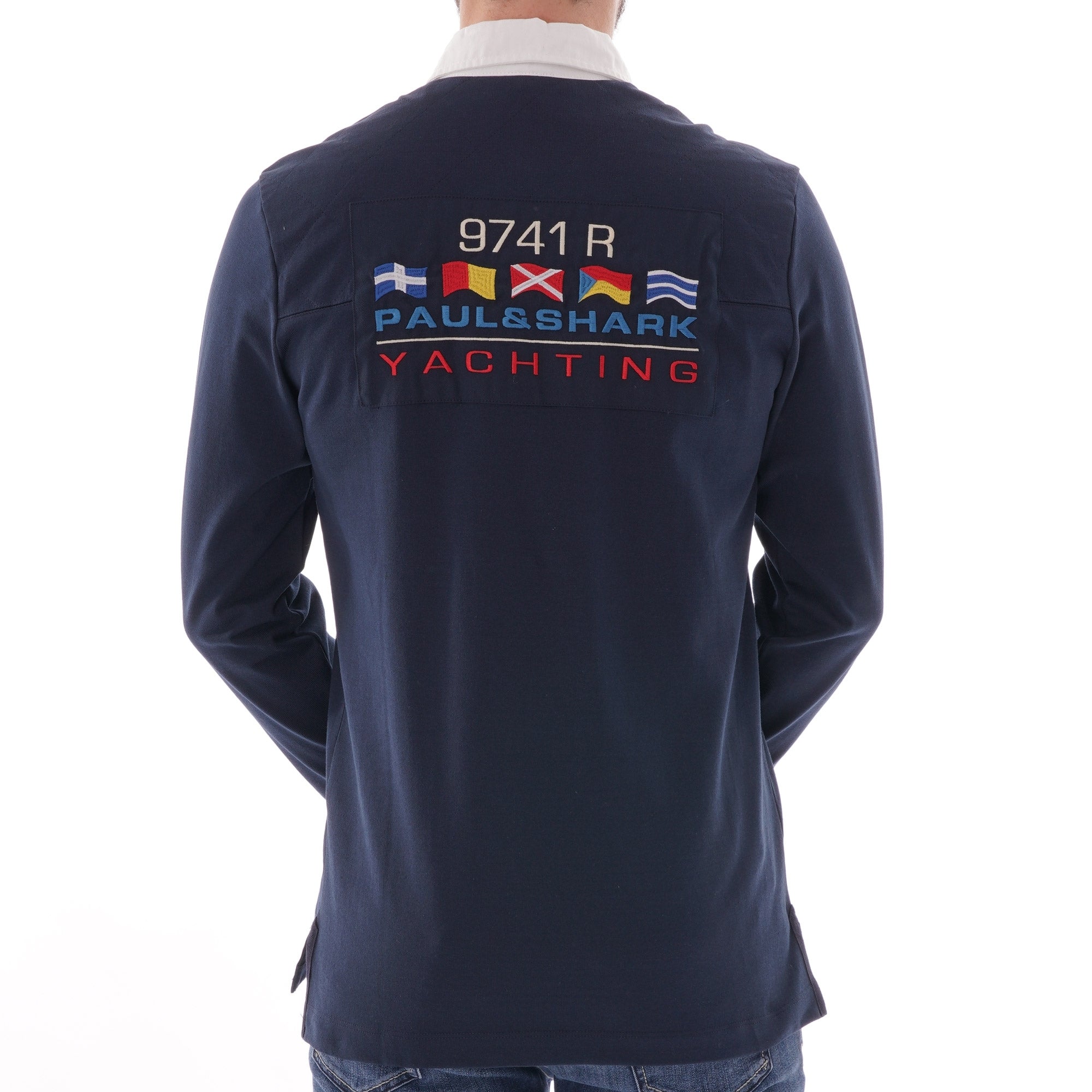 Paul and Shark Yachting Rugby Shirt- Navy