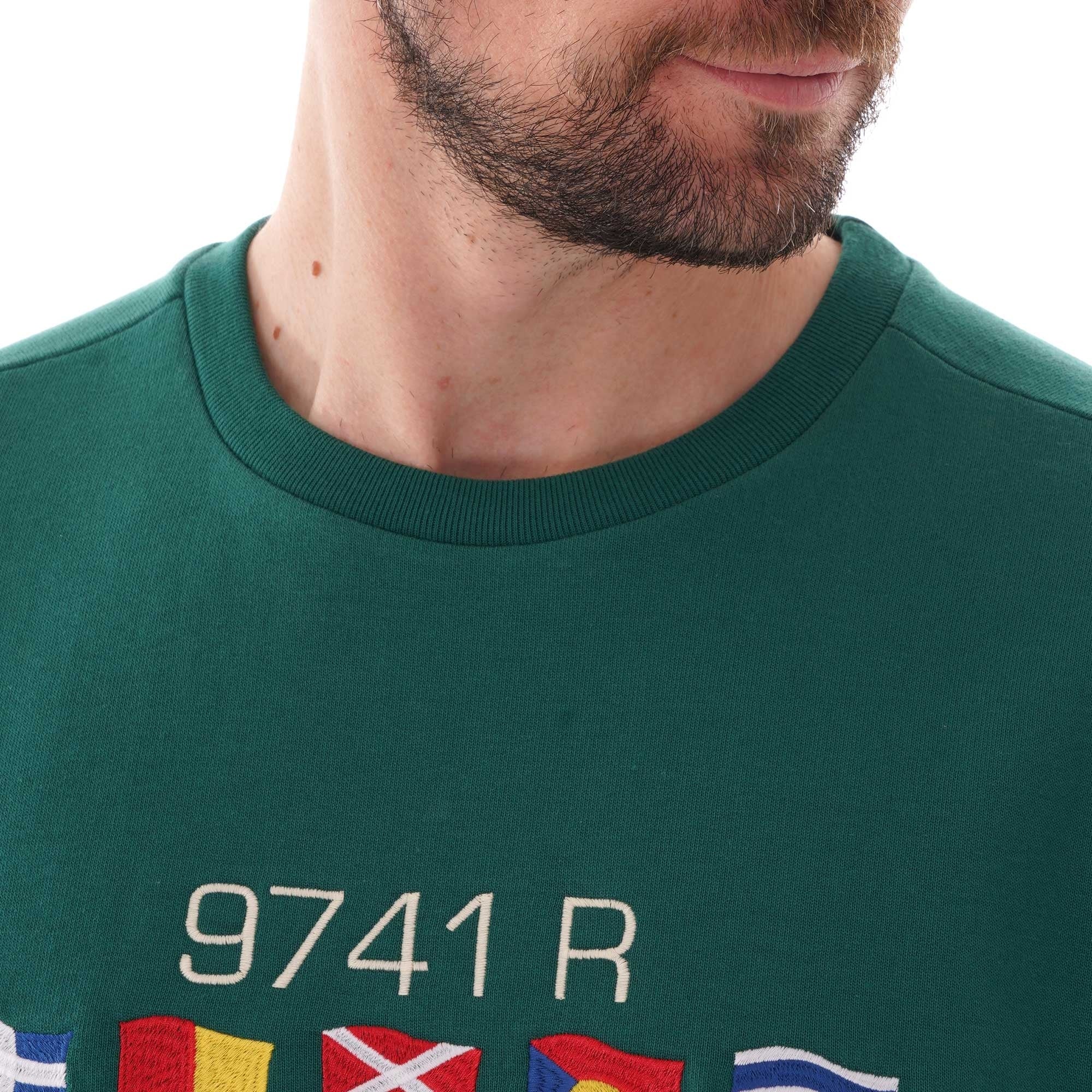 Paul and Shark Yachting Crewneck Sweater - Green