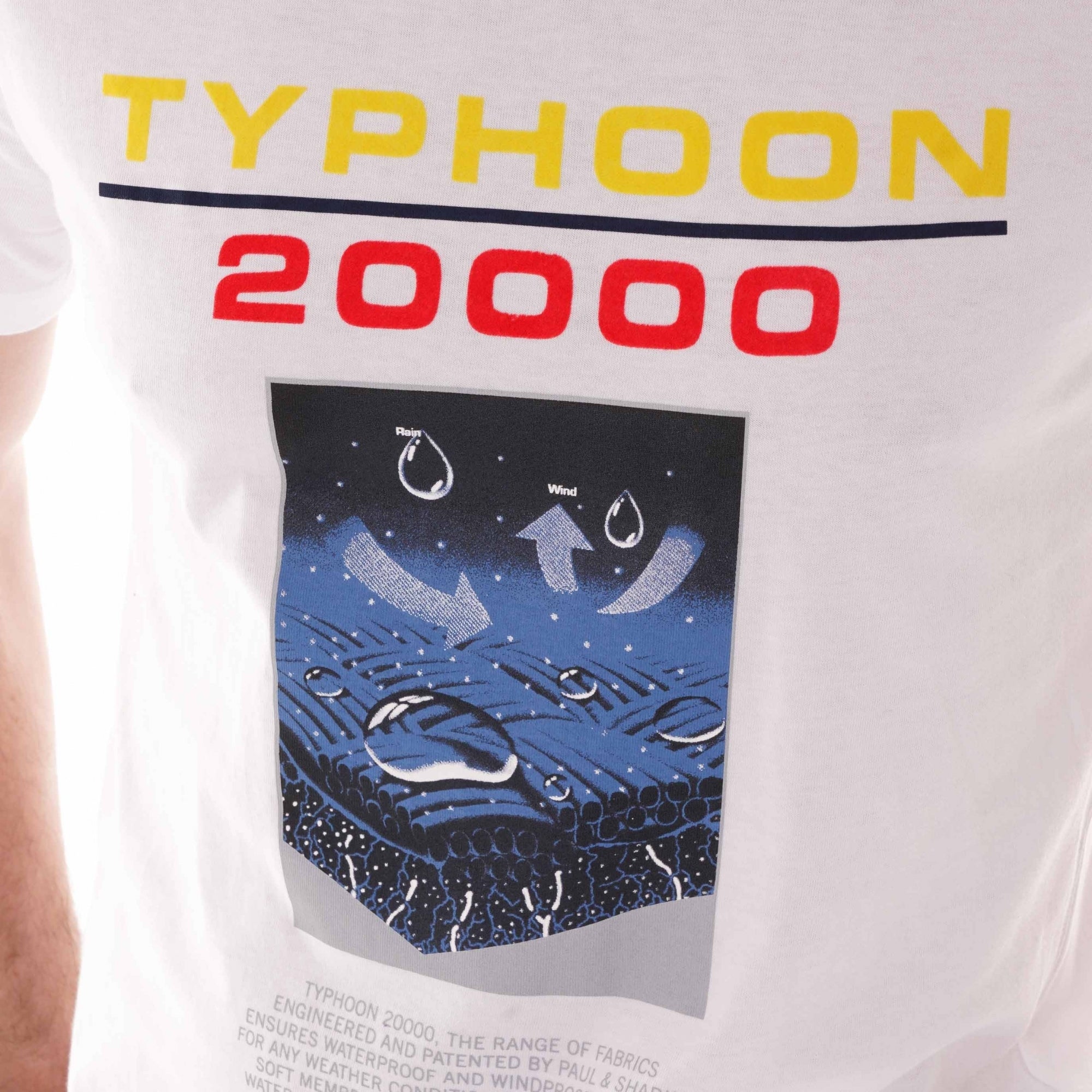 Paul and Shark Typhoon 20000 Label T-shirt - White