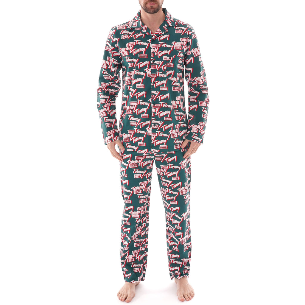 Tommy Hilfiger Flag Print Pyjama Set - Garden