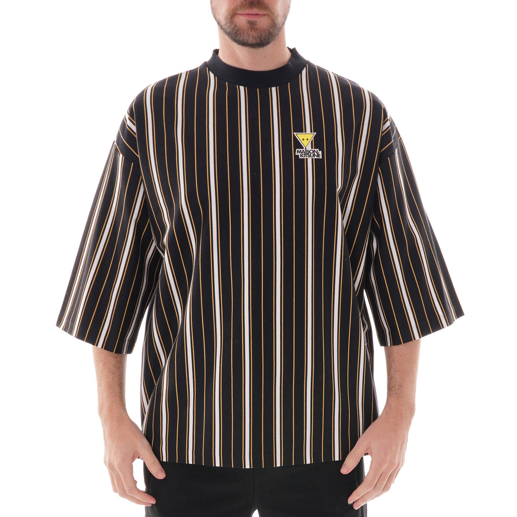 Maison Kitsune Oversized Striped T-Shirt - Multi
