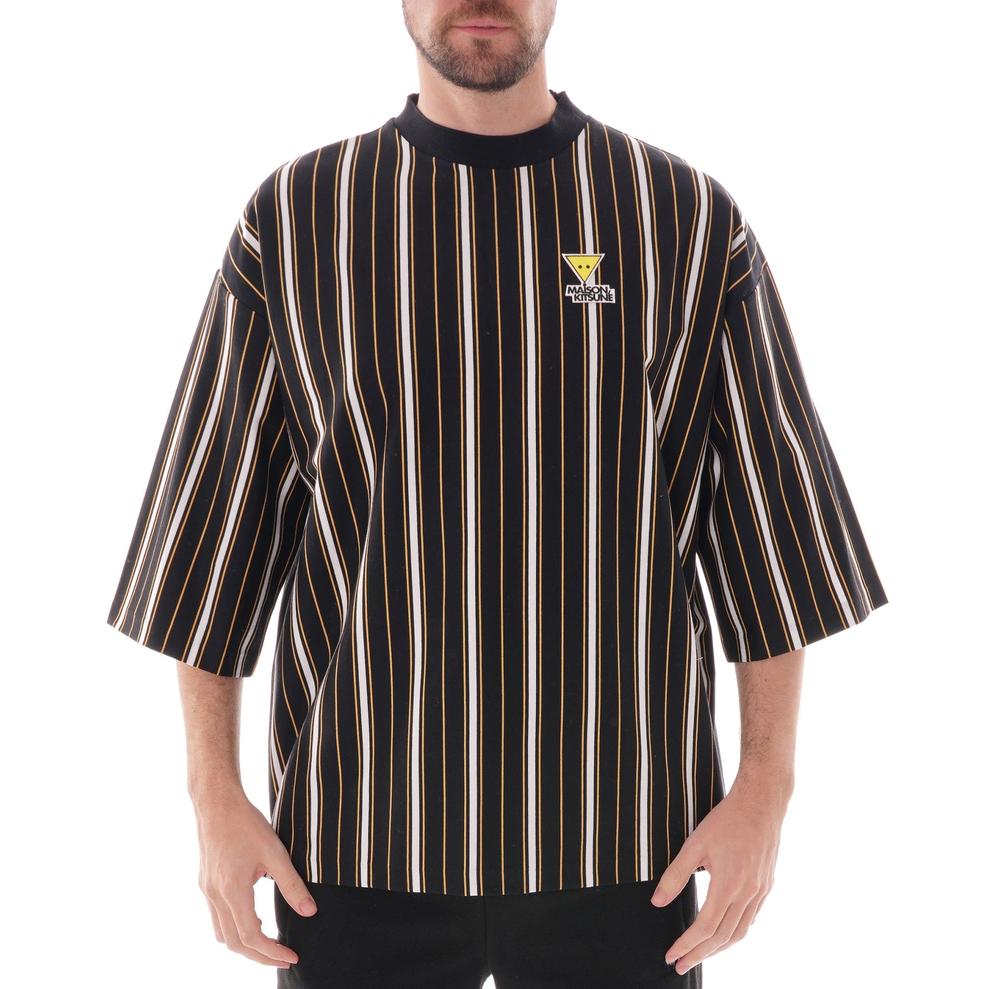 Maison Kitsune Oversized Striped T-Shirt - Multi