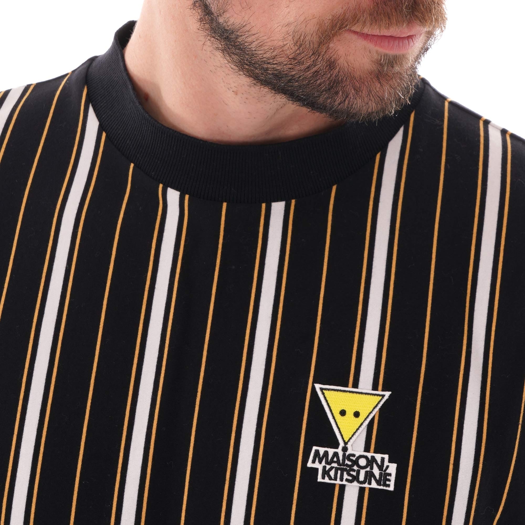 Maison Kitsune Oversized Striped T-Shirt - Multi