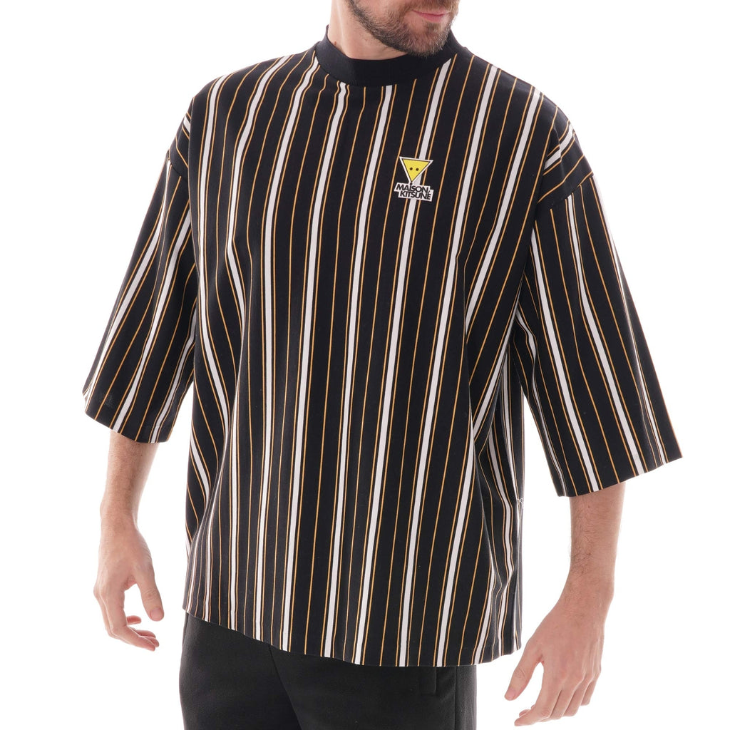 Maison Kitsune Oversized Striped T-Shirt - Multi
