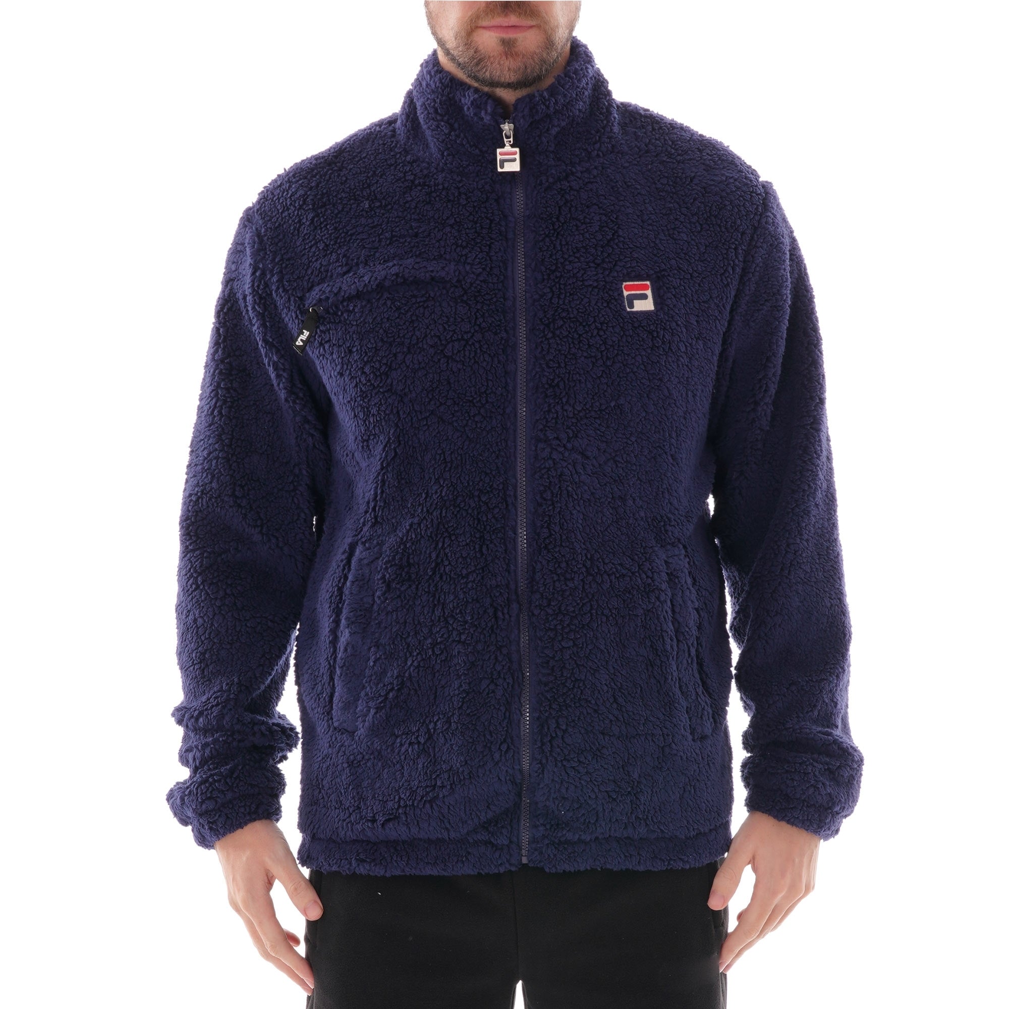Fila Vintage Bridgewater Sherpa Zip Through - Peacoat