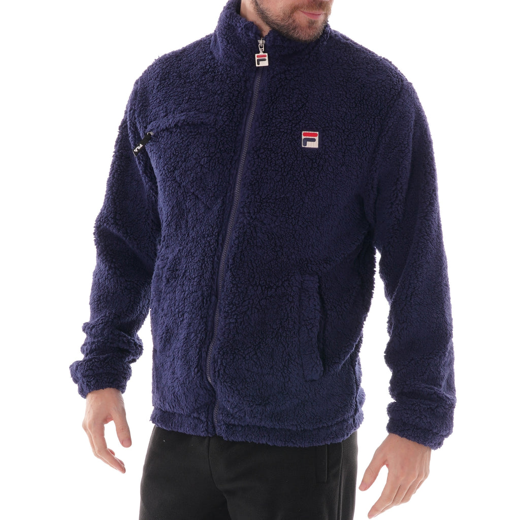 Fila Vintage Bridgewater Sherpa Zip Through - Peacoat
