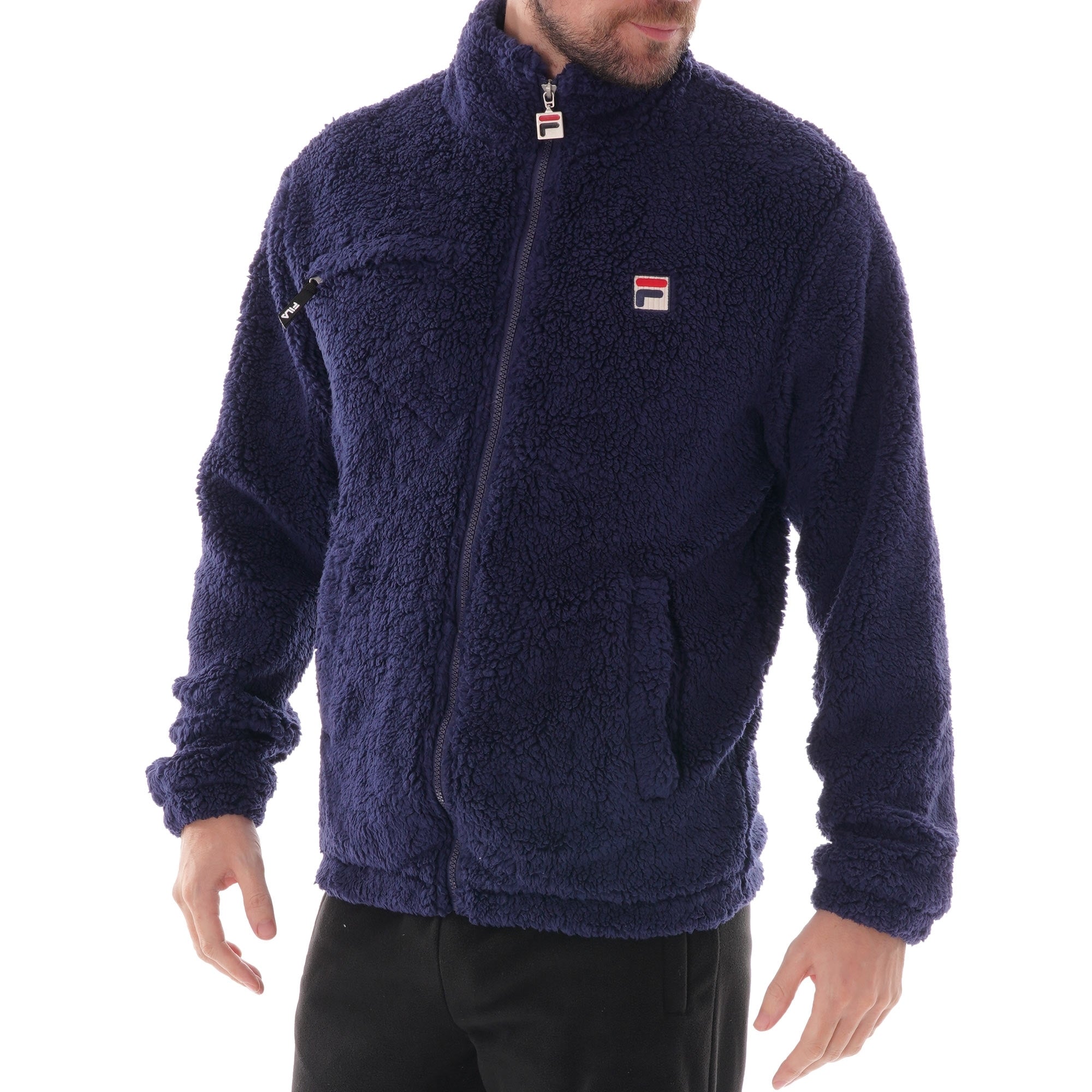 Fila Vintage Bridgewater Sherpa Zip Through - Peacoat