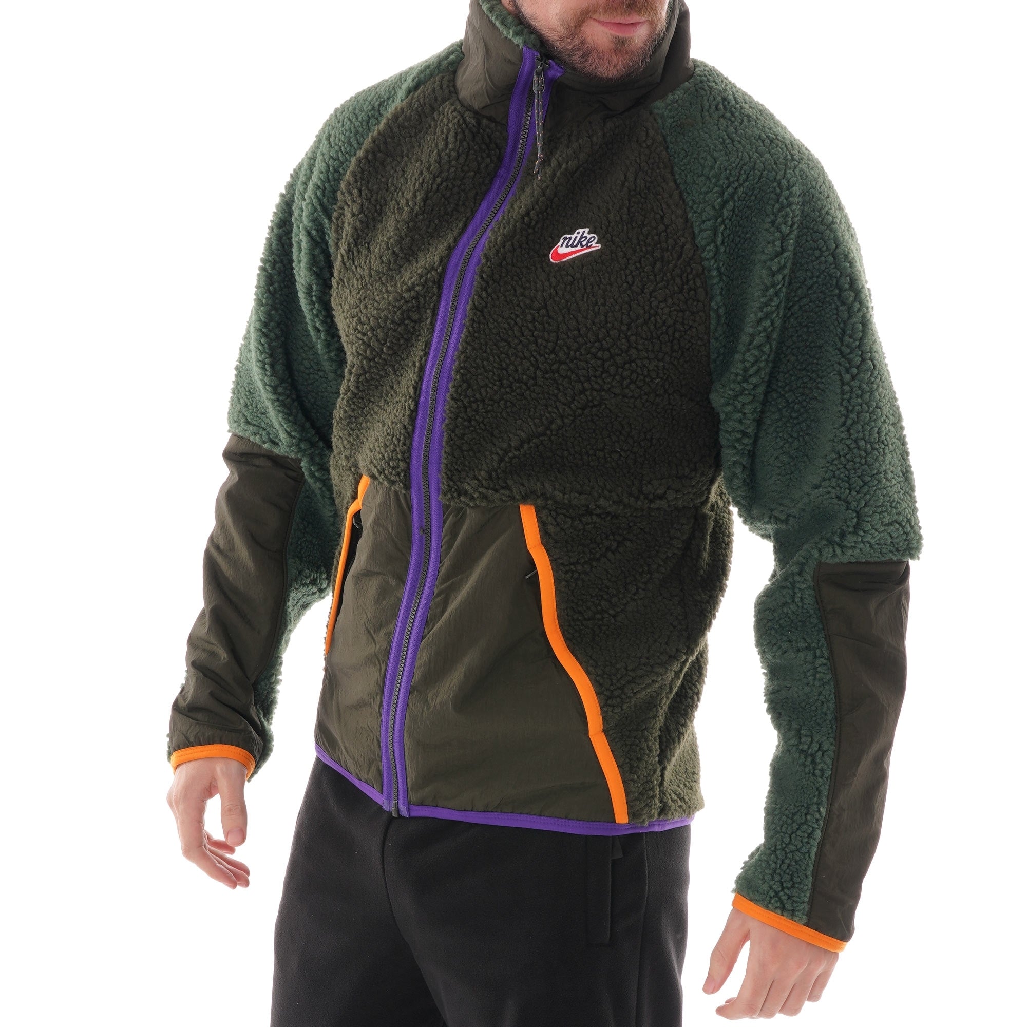 Nike Sherpa Fleece Jacket Full-Zip - Sequoia