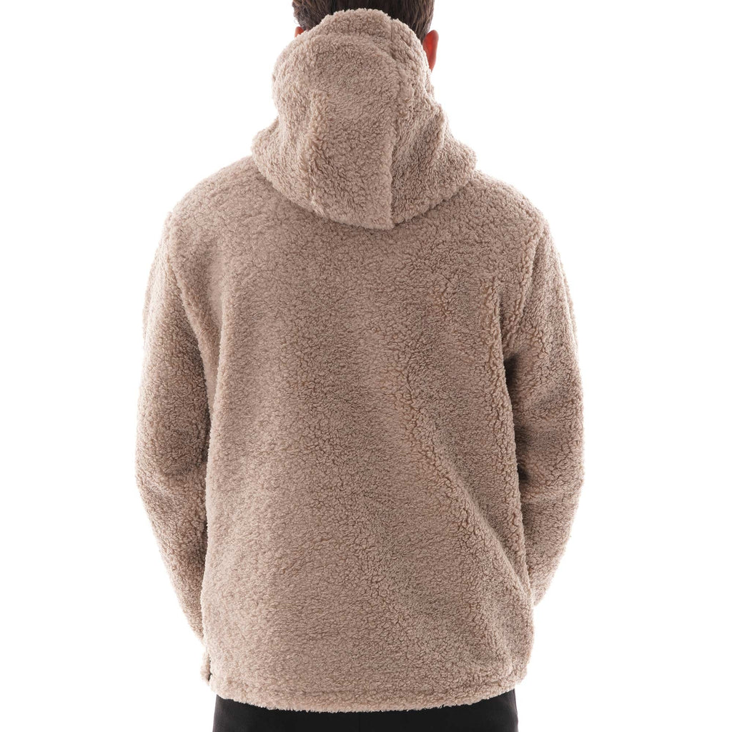 Champion Script Logo Teddy Hoodie - Oat