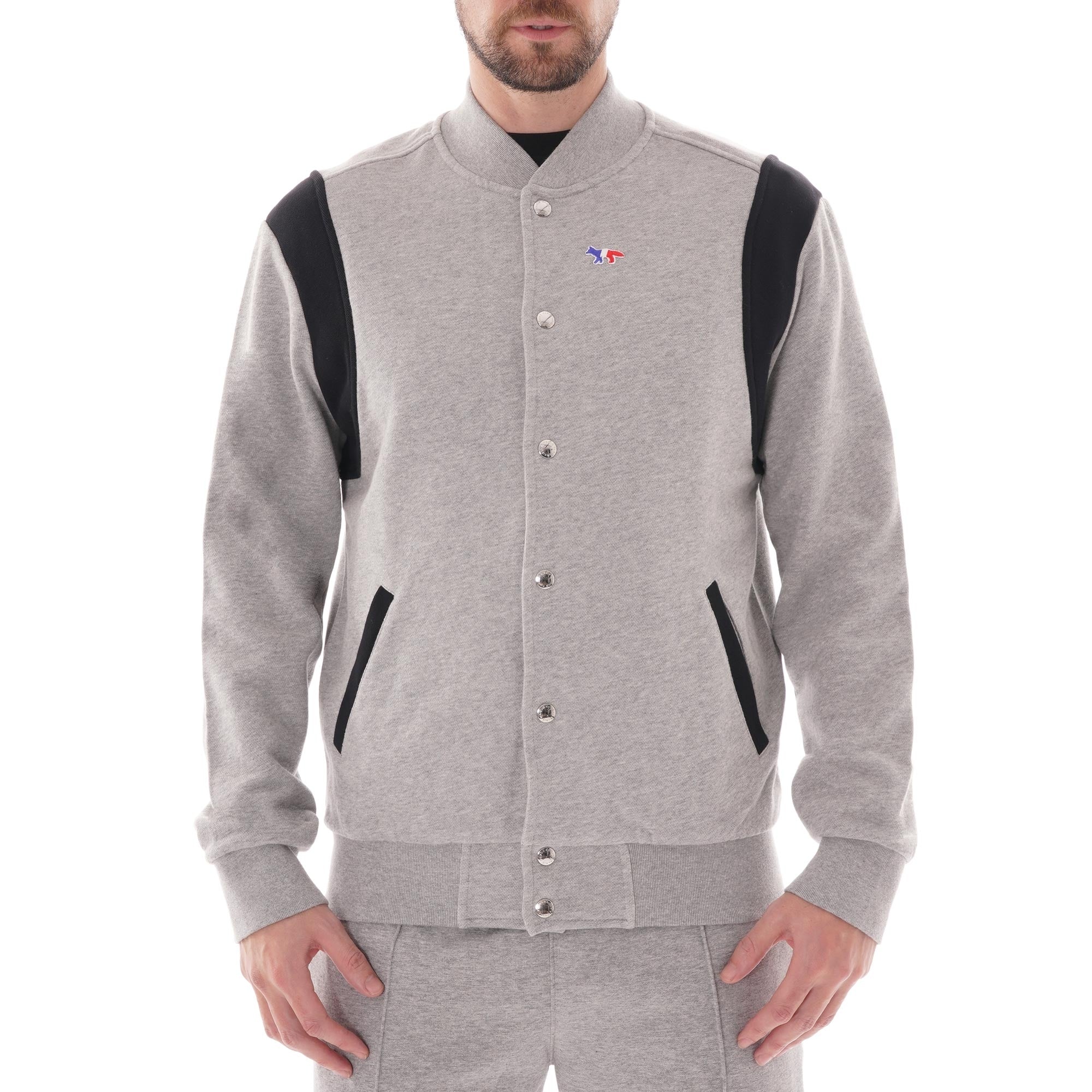 Maison Kitsune Teddy Jacket - Grey