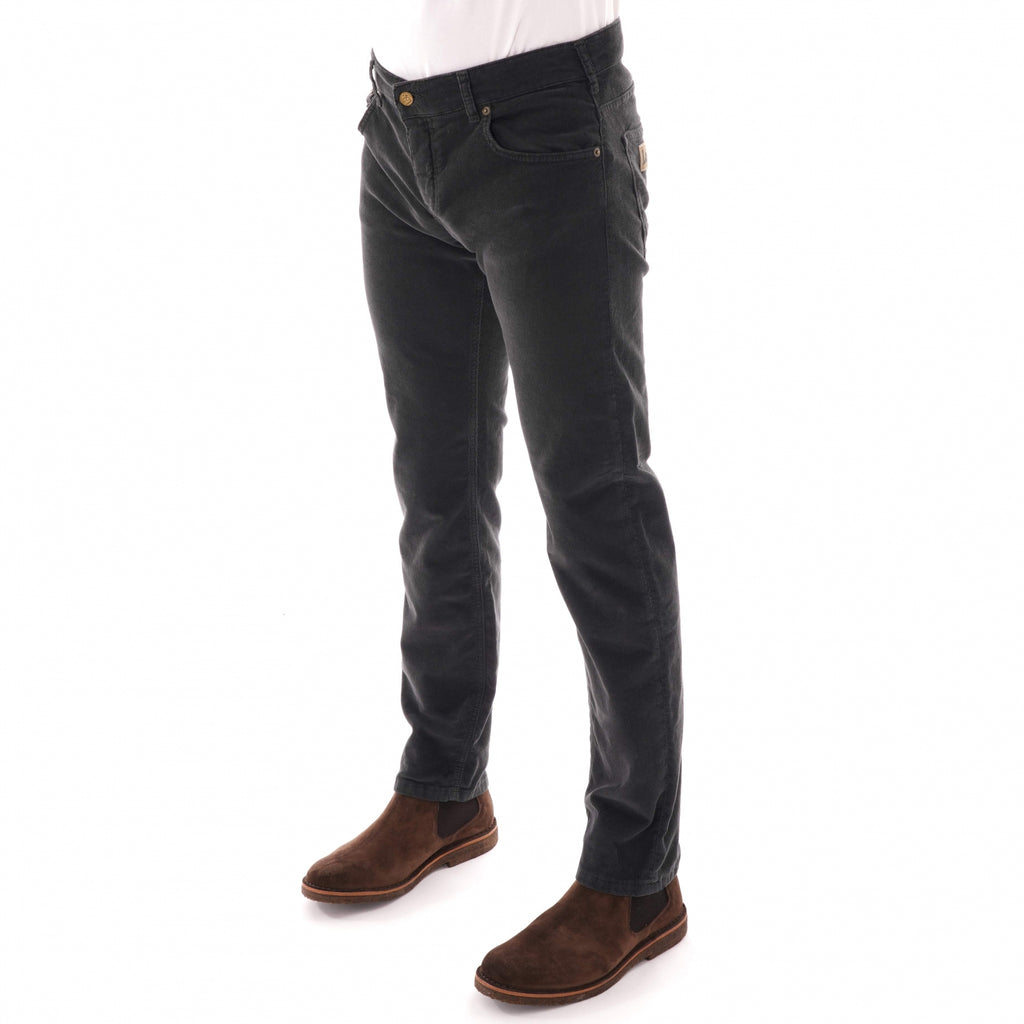 Lois Jeans Sierra Thin Cord Trousers - Charcoal