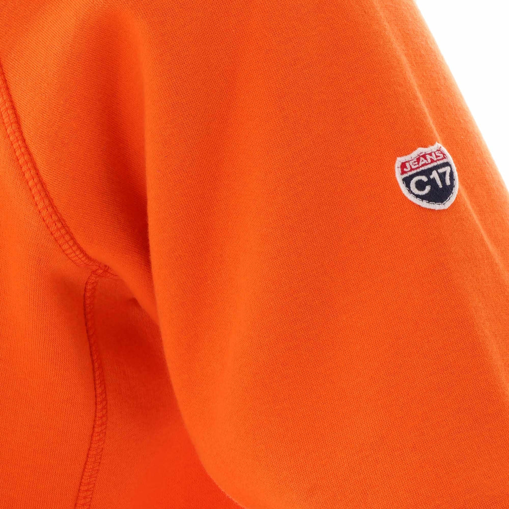 C17 Jeans Hooded Winter Sweatshirt - Mandarin Orange