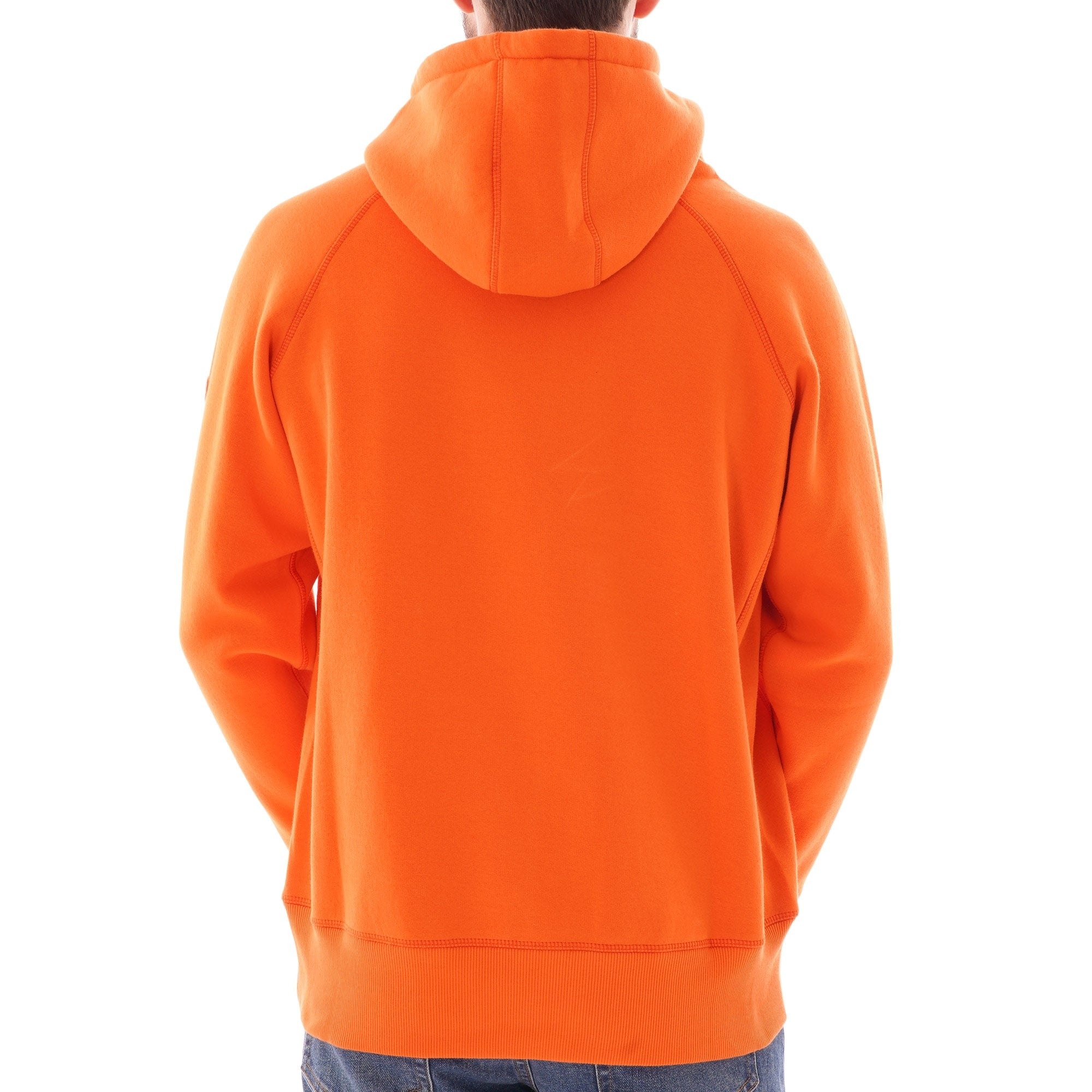 C17 Jeans Hooded Winter Sweatshirt - Mandarin Orange