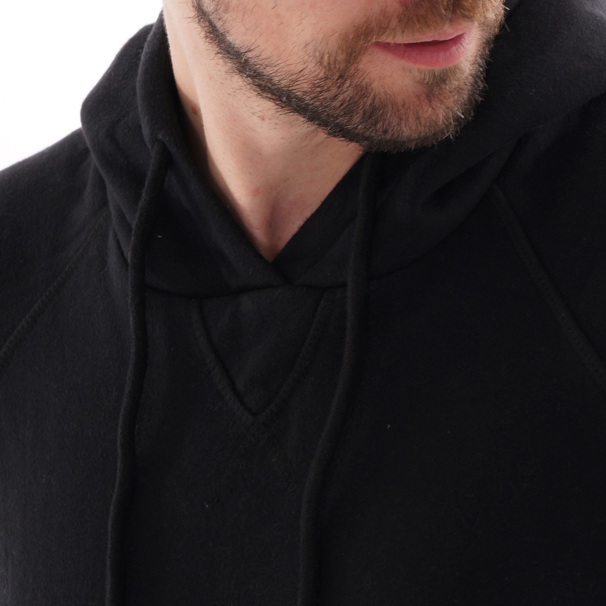 C17 Jeans Hooded Winter Sweatshirt - Black