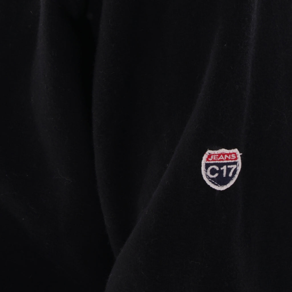 C17 Jeans Hooded Winter Sweatshirt - Black