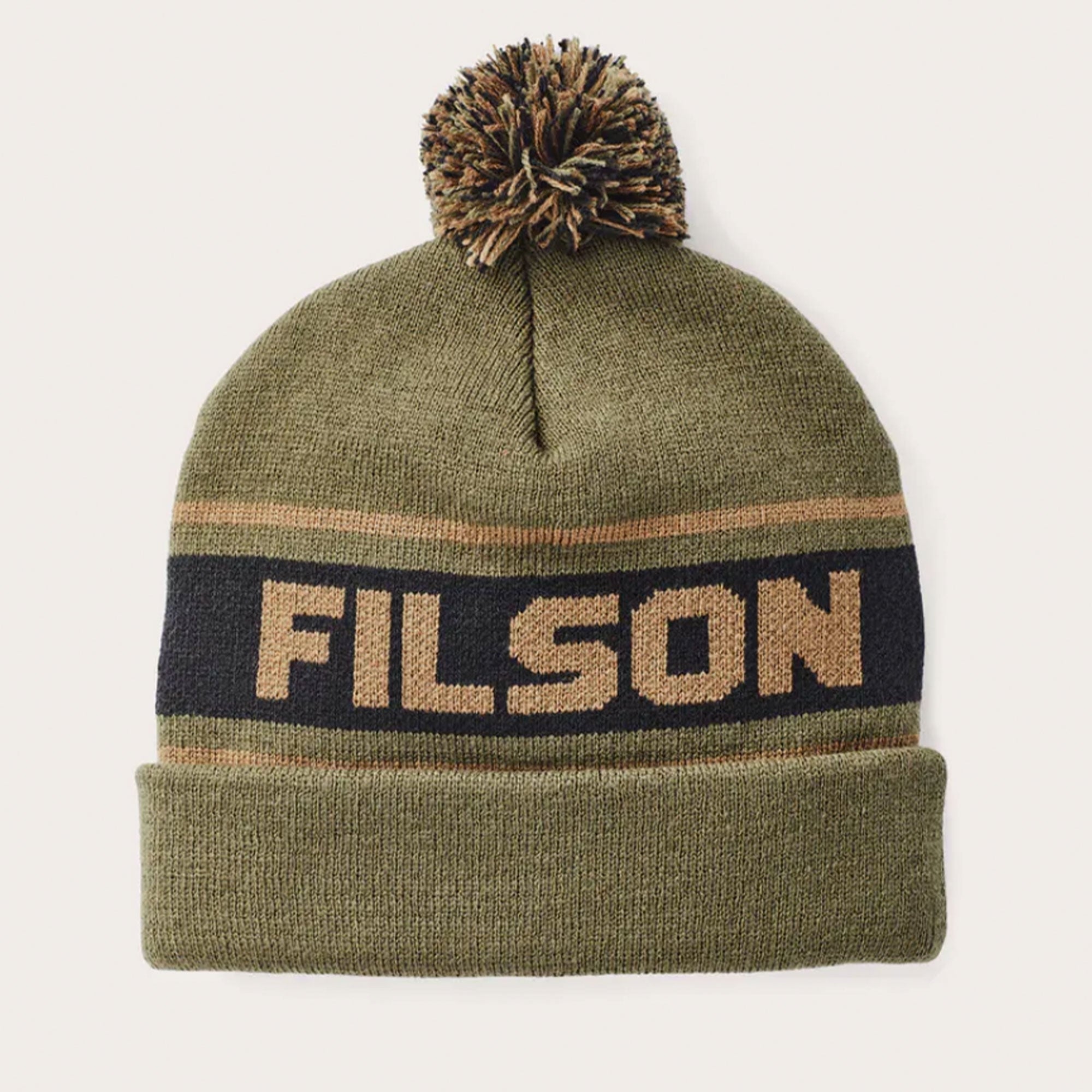 Filson Acrylic Logo Beanie - Army Green