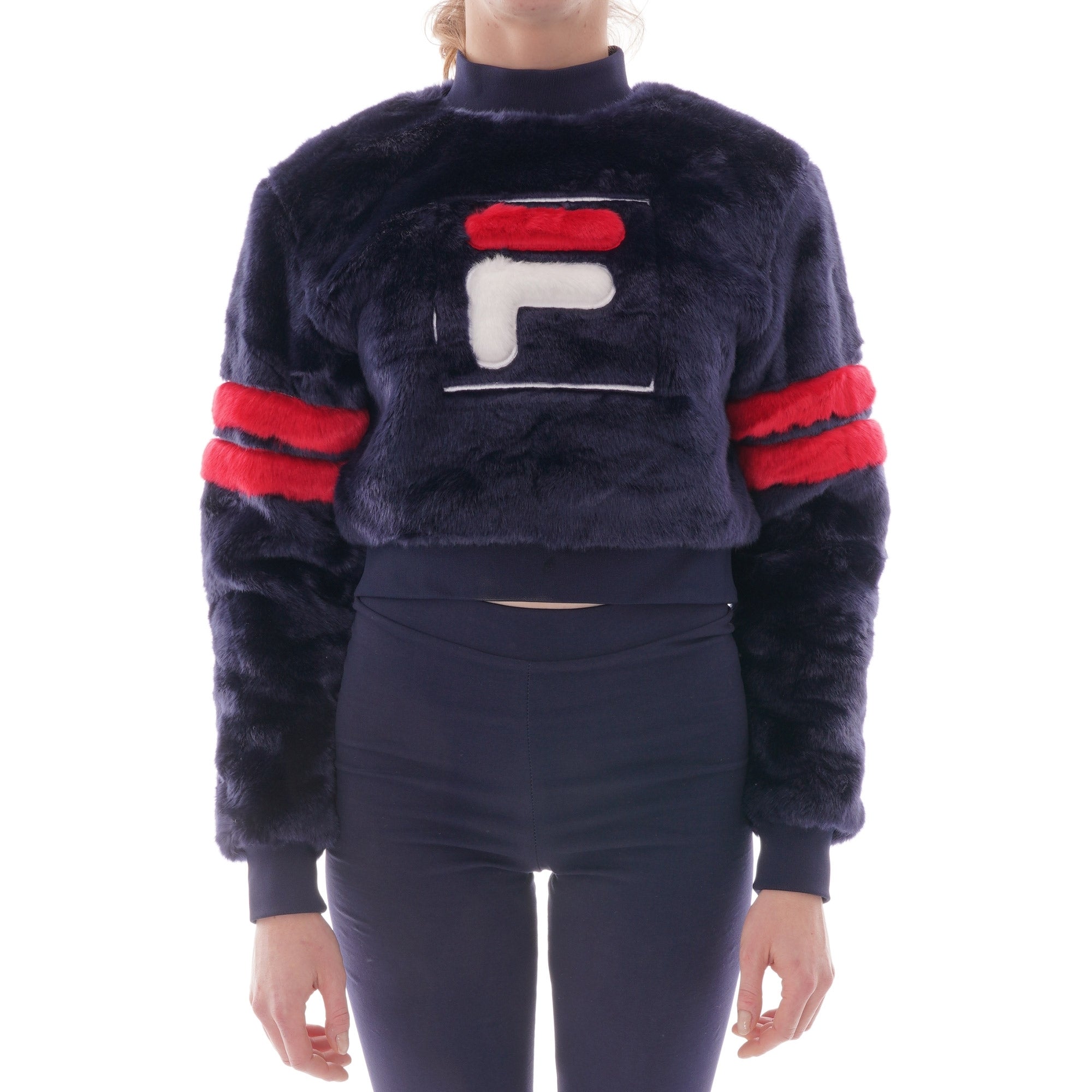 Fila Womens Fur Cropped Sweater