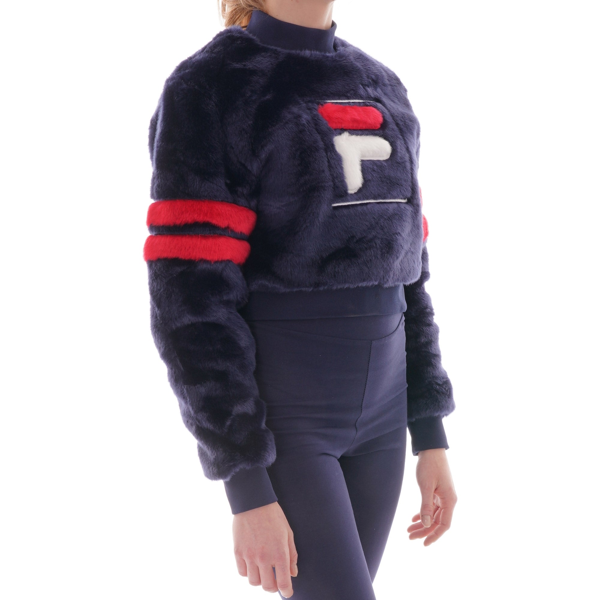 Fila Womens Fur Cropped Sweater
