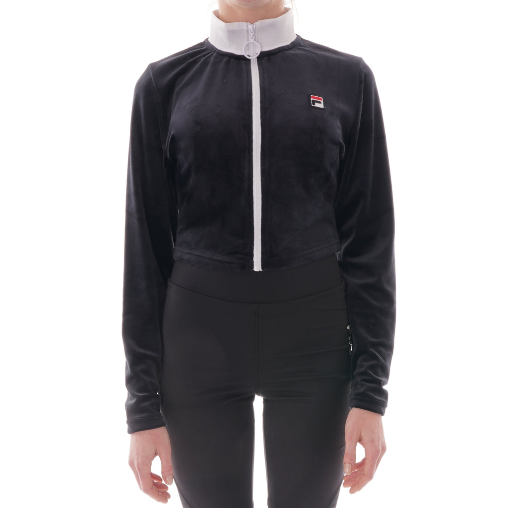 Fila Womens Chante Crop Jacket - Black