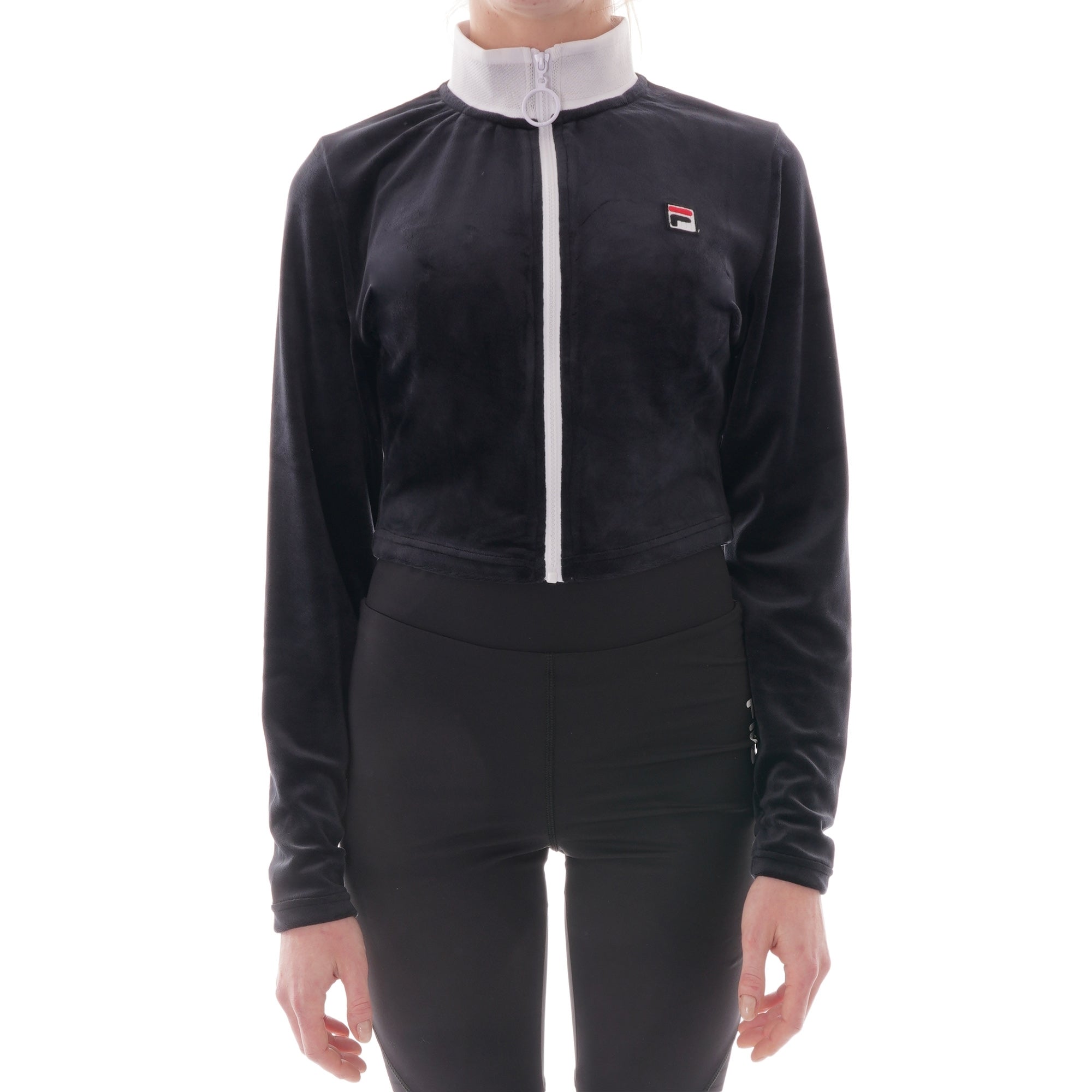 Fila Womens Chante Crop Jacket - Black