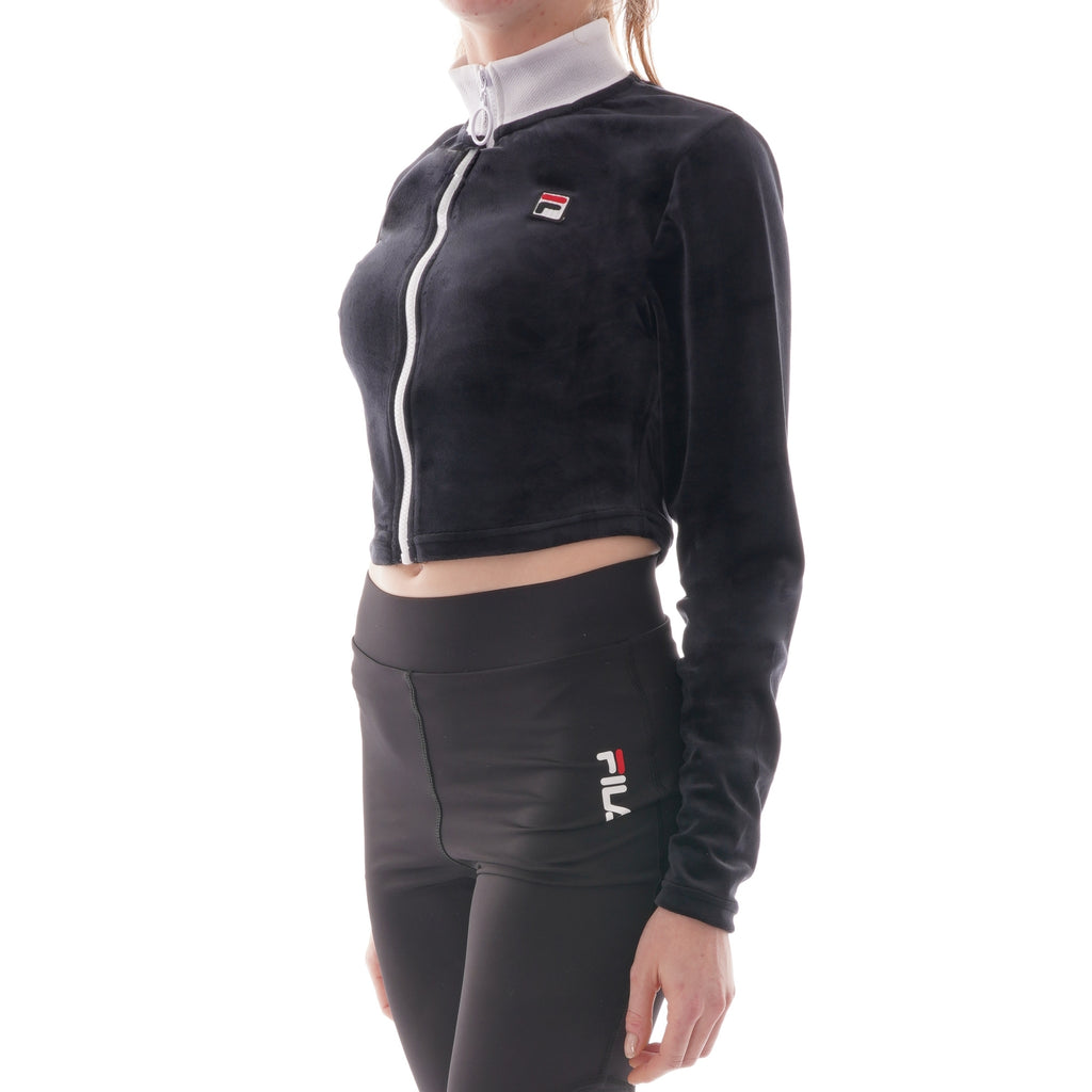 Fila Womens Chante Crop Jacket - Black