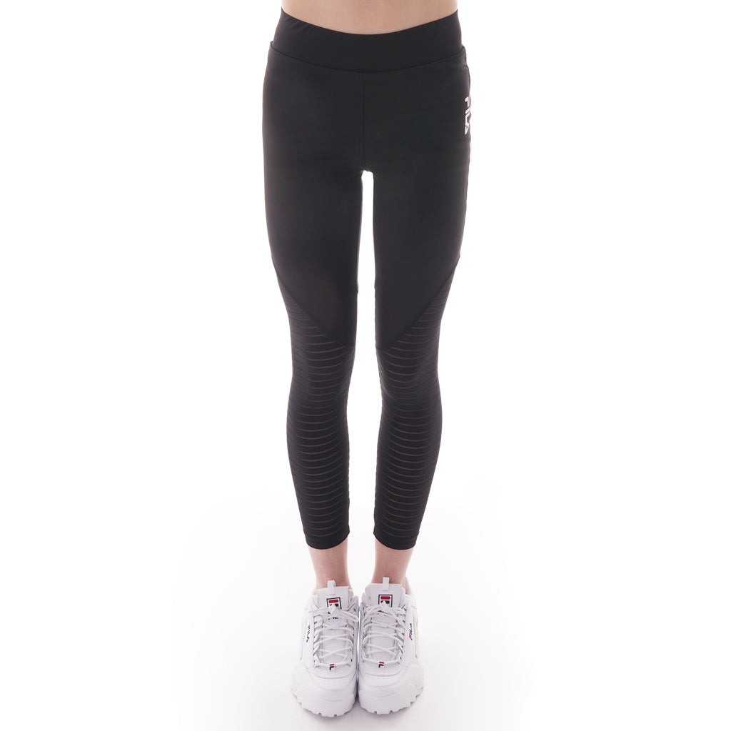 Fila Womens Soni Burnout Tight - Black